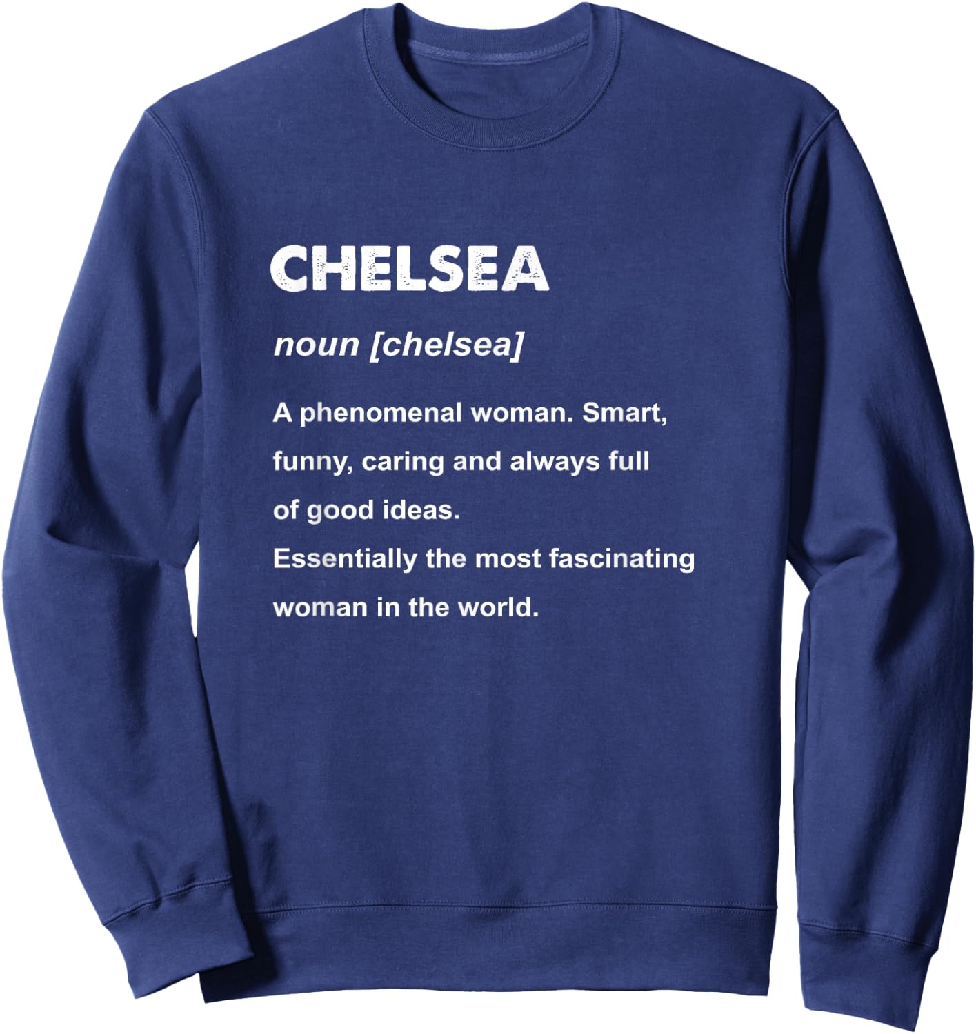 Chelsea Name Sweatshirt - Sweatshirt | Navy