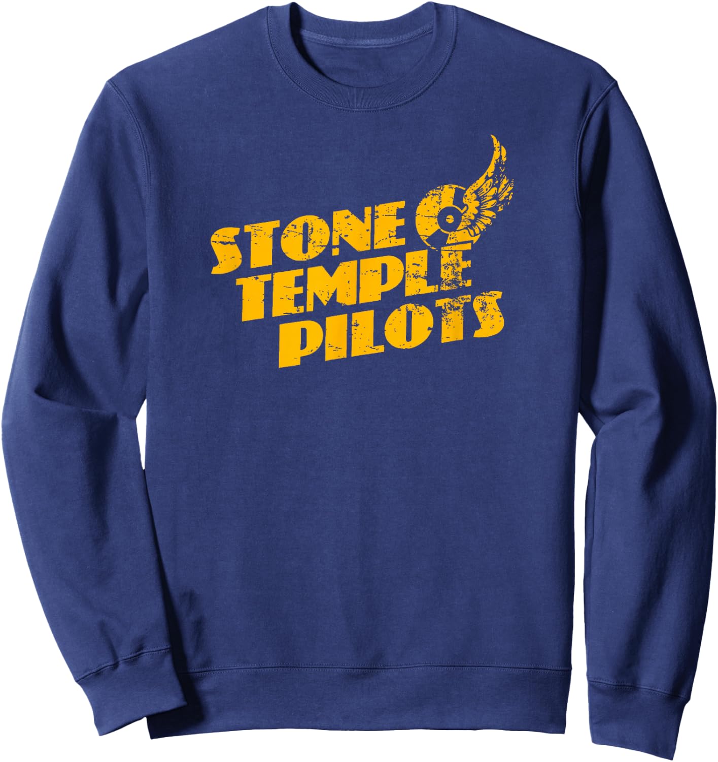 Stone Temple Pilots - Tire Wings Logo Sweatshirt - Sweatshirt | Navy