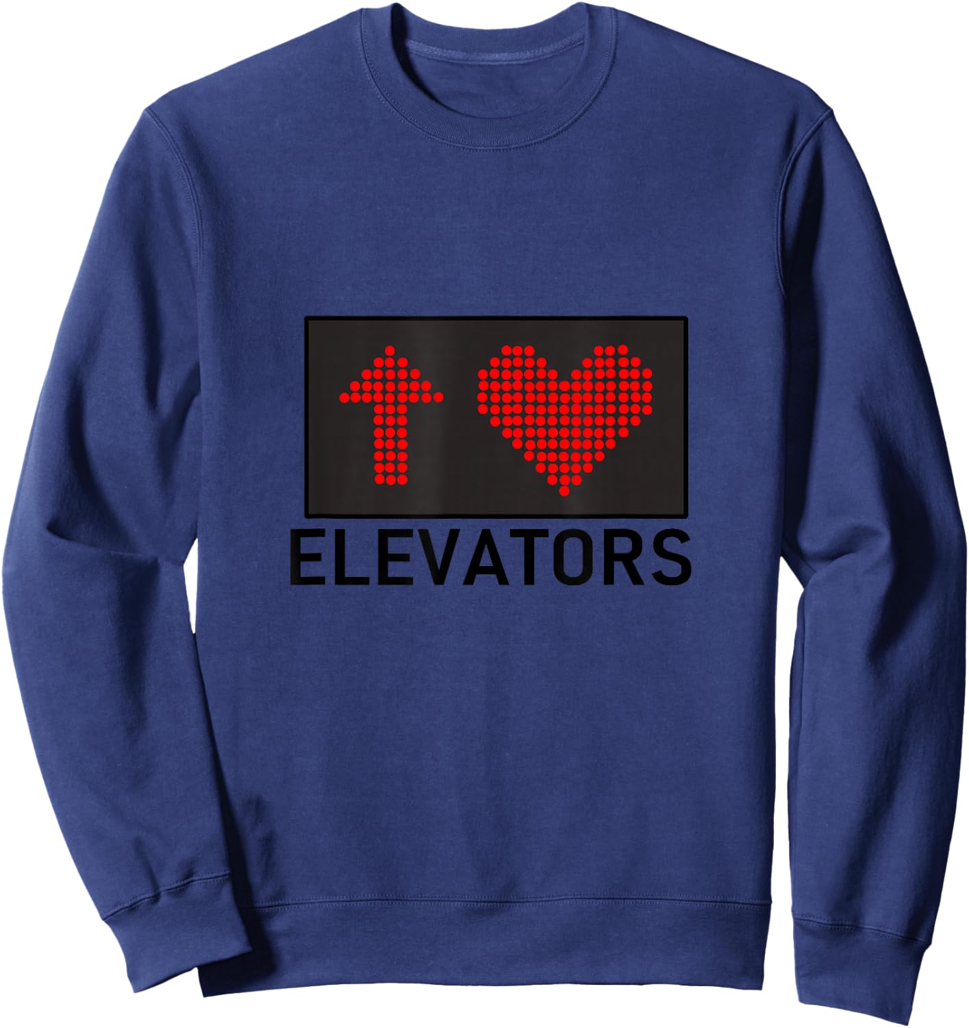 I Love Elevators Sweatshirt - Sweatshirt | Navy