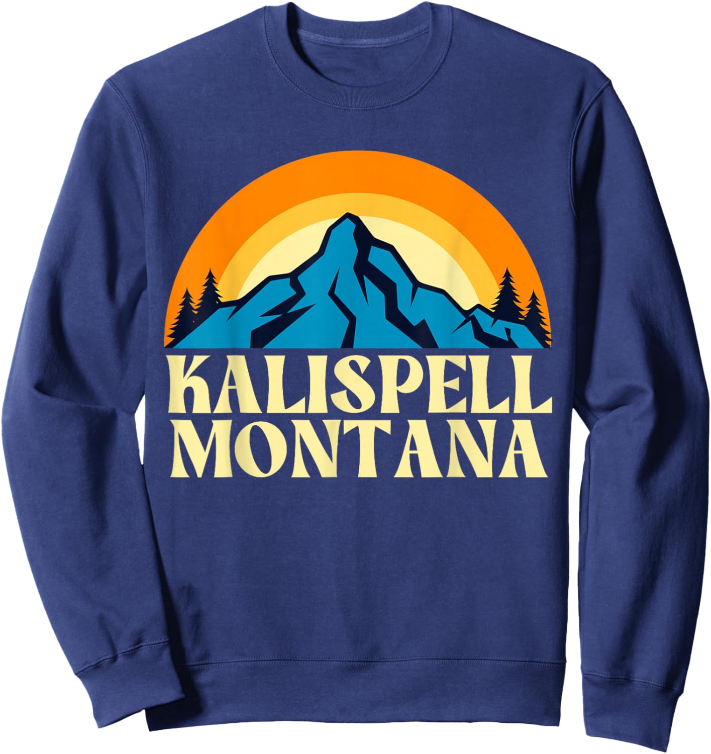 Kalispell Montana Sweatshirt - Sweatshirt | Navy