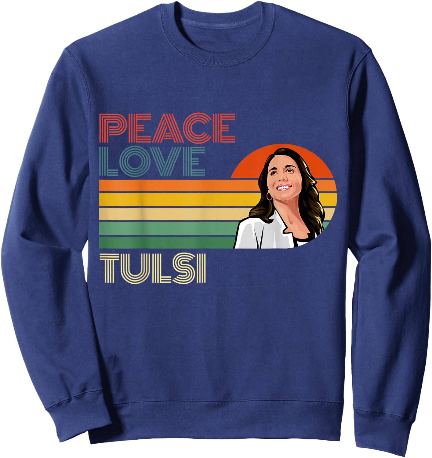 Tulsi Gabbard for First Female President 2028 America USA Sweatshirt - Sweatshirt | Navy