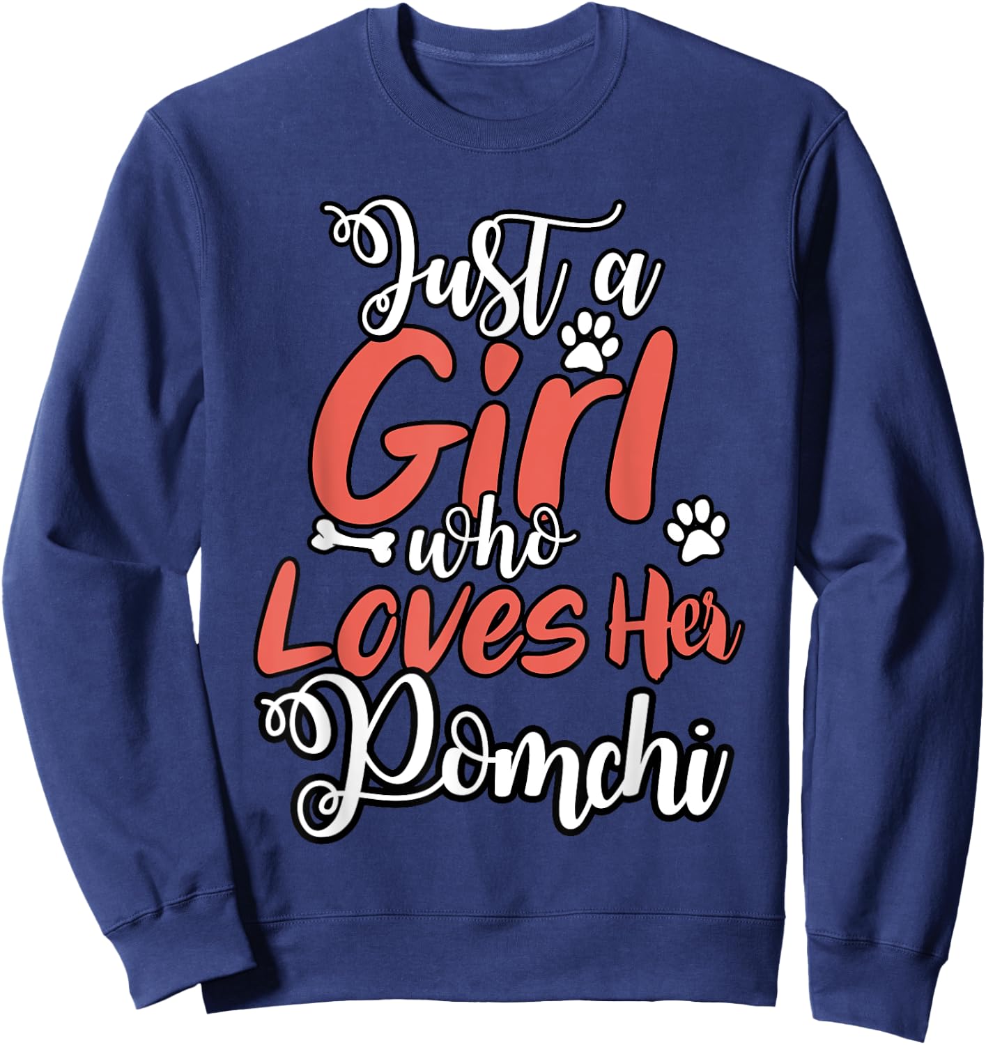 Pomchi Shirt Men Women Dog Mom Dog Lover Sweatshirt - Sweatshirt | Navy