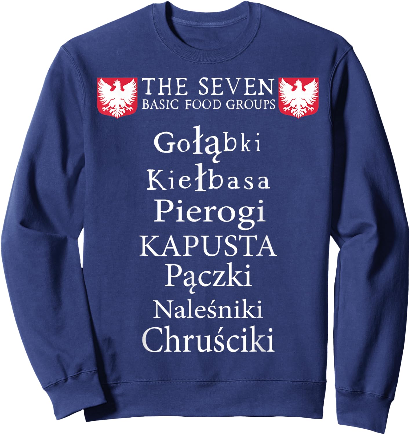 Polish Poland Polska Pierogi Sweatshirt - Sweatshirt | Navy