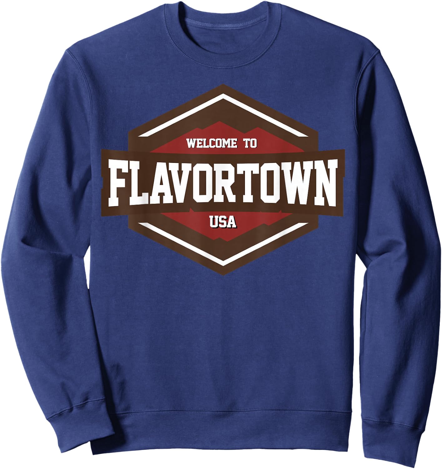 Welcome to Flavortown USA Food Lover Sweatshirt - Sweatshirt | Navy
