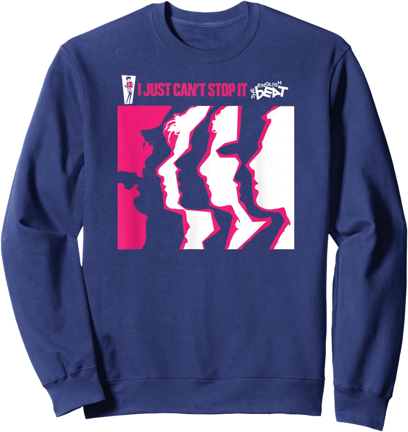 The English Beat I Just Cant Stop It Faces Sweatshirt - Sweatshirt | Navy