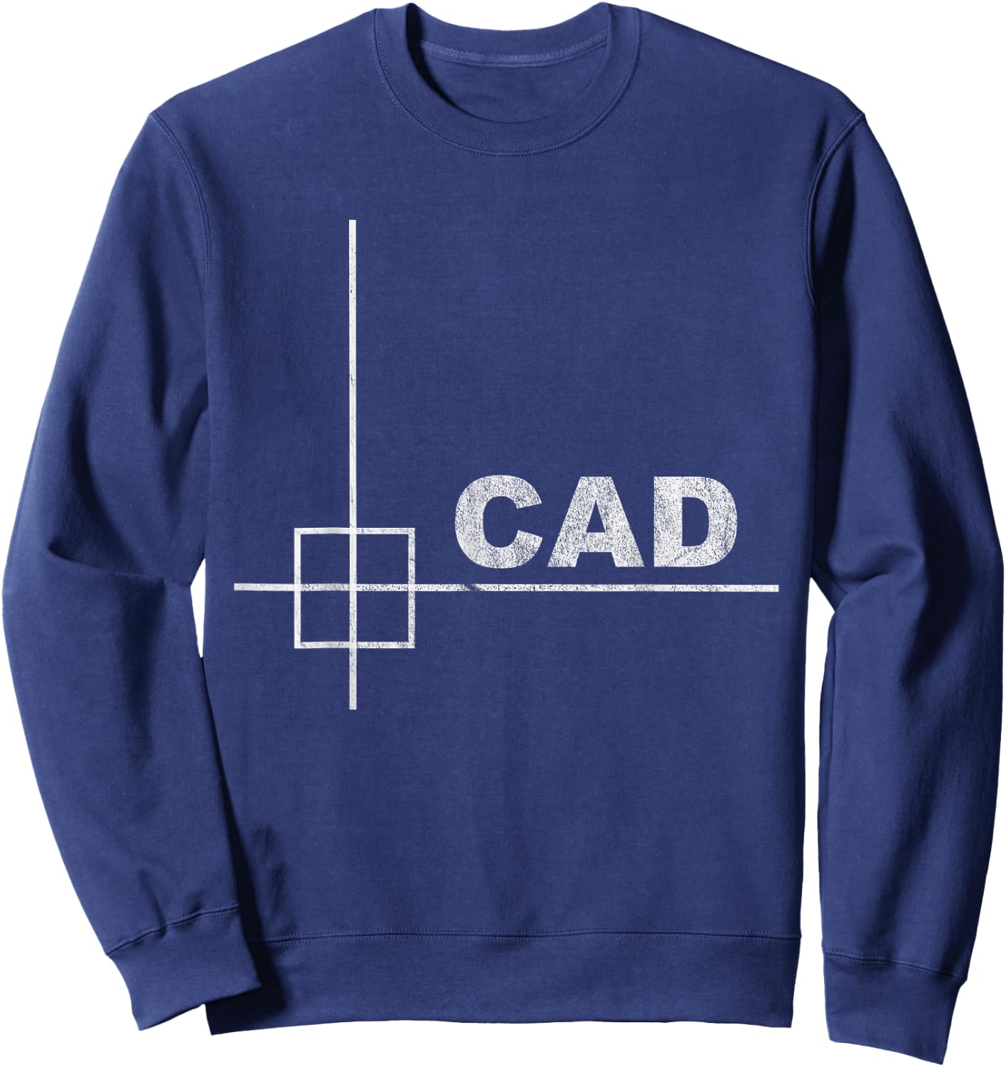 CAD Design - Minimalist Technical Look Sweatshirt - Sweatshirt | Navy