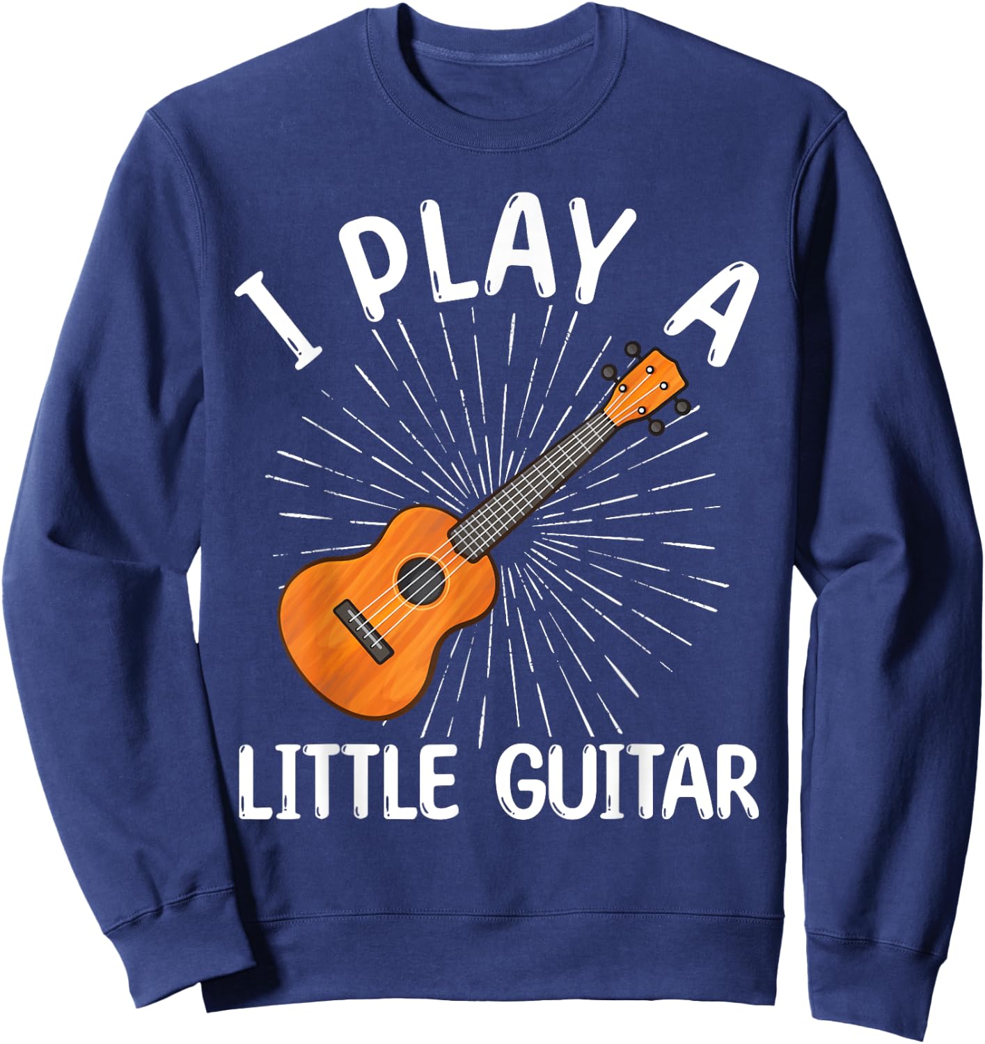 Funny Ukulele Art Women Kids Guitar Ukulele Player Sweatshirt - Sweatshirt | Navy