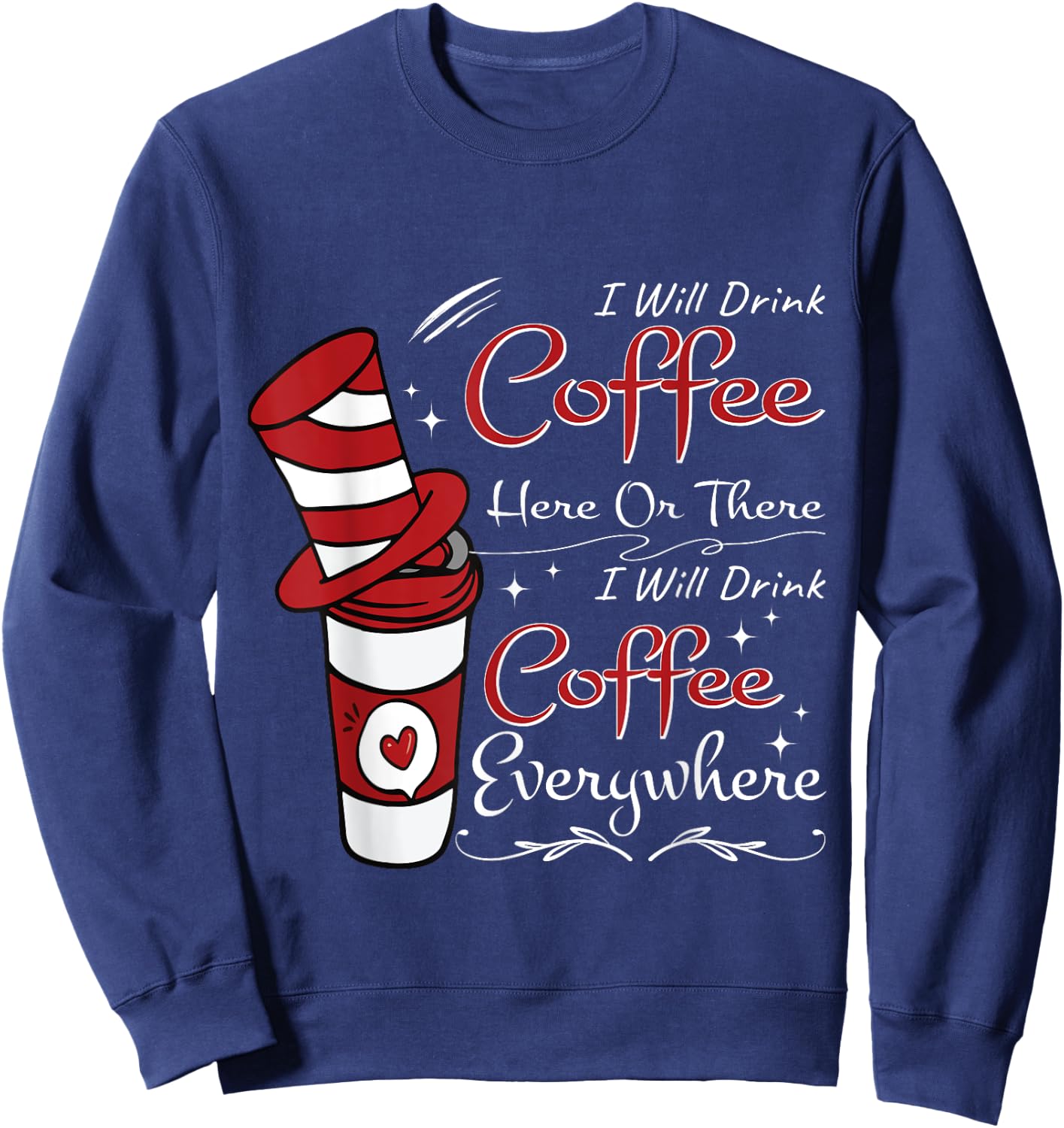 Coffee Lover Educator - Humor & funny teacher teaching Men Women Kids Sweatshirt - Sweatshirt | Navy