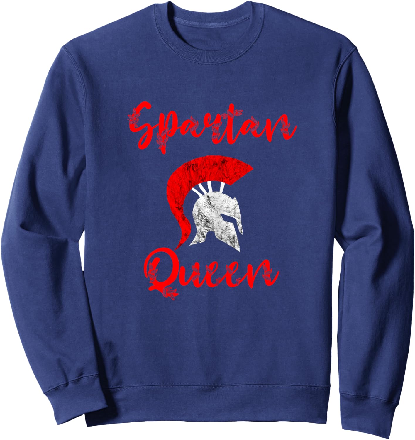 Spartan Queen Gladiators Queen Spartan Soldiers Helmet Sweatshirt - Sweatshirt | Navy