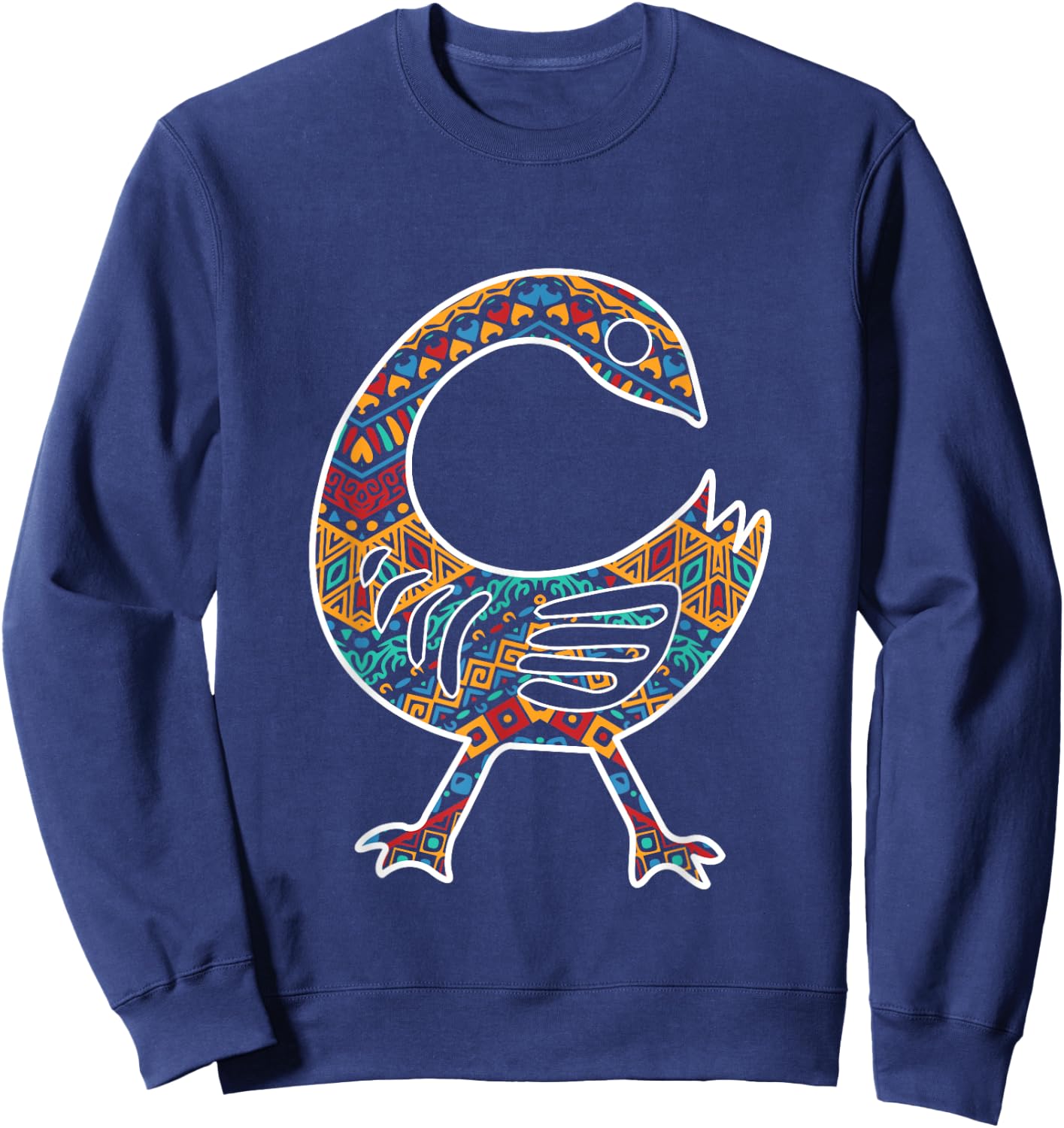 Sankofa Bird African Pride Symbol Akan Black History Sweatshirt - Sweatshirt | Navy