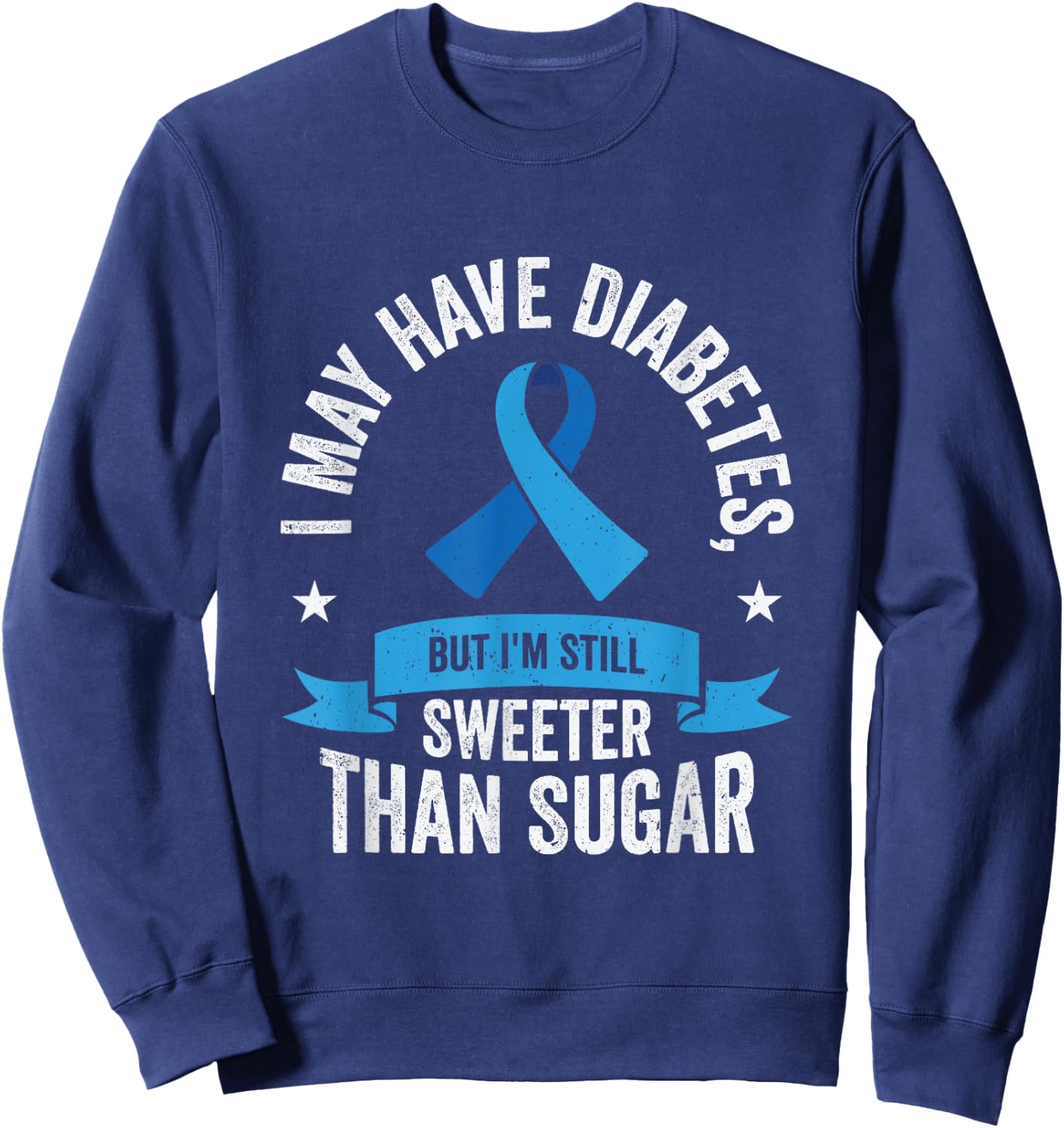 Diabetic Pancreas Diabetes Awareness Type 1 T1D Type 2 T2D Sweatshirt - Sweatshirt | Navy
