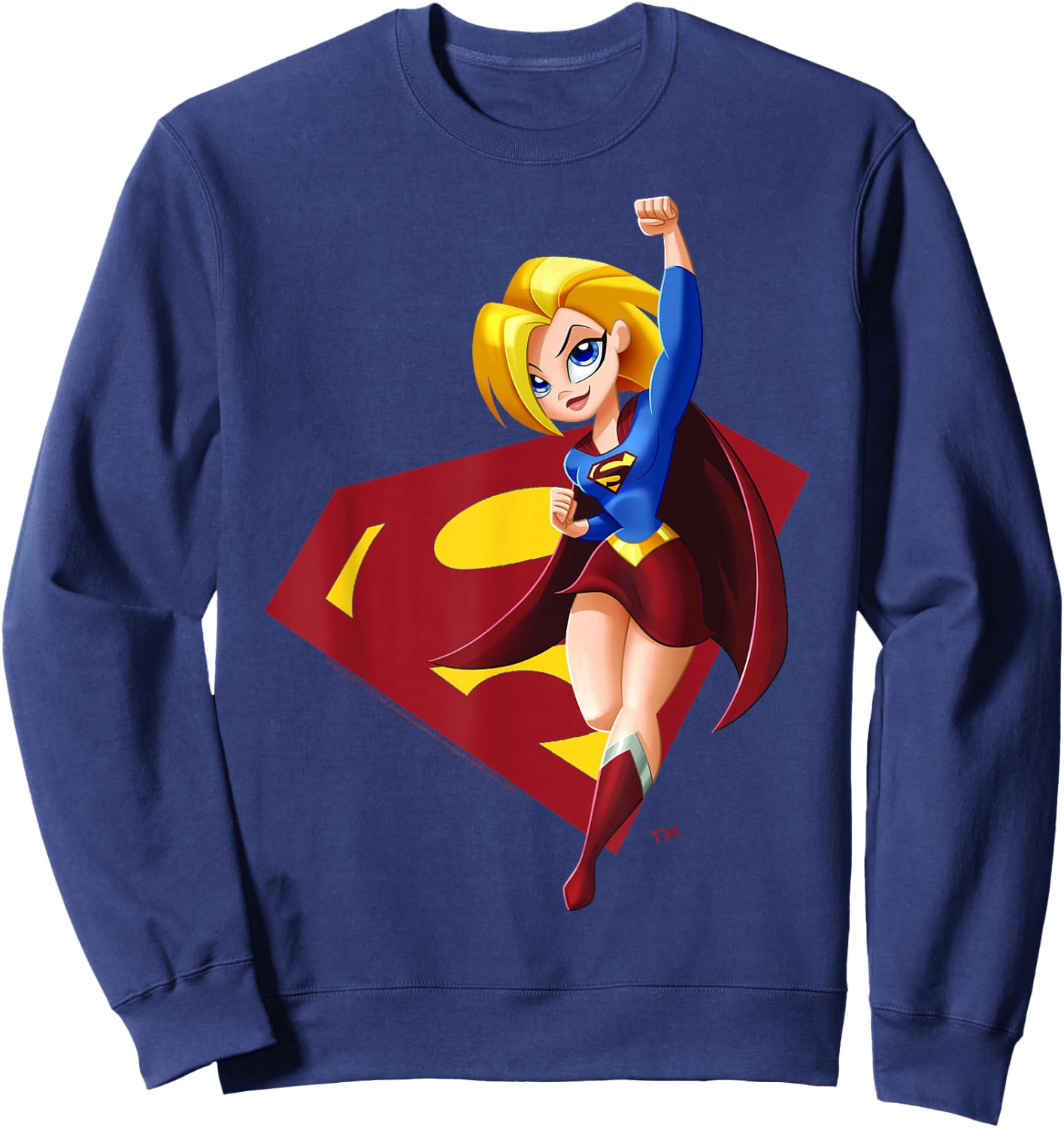 DC Comics Super Hero Girls Supergirl Sweatshirt - Sweatshirt | Navy