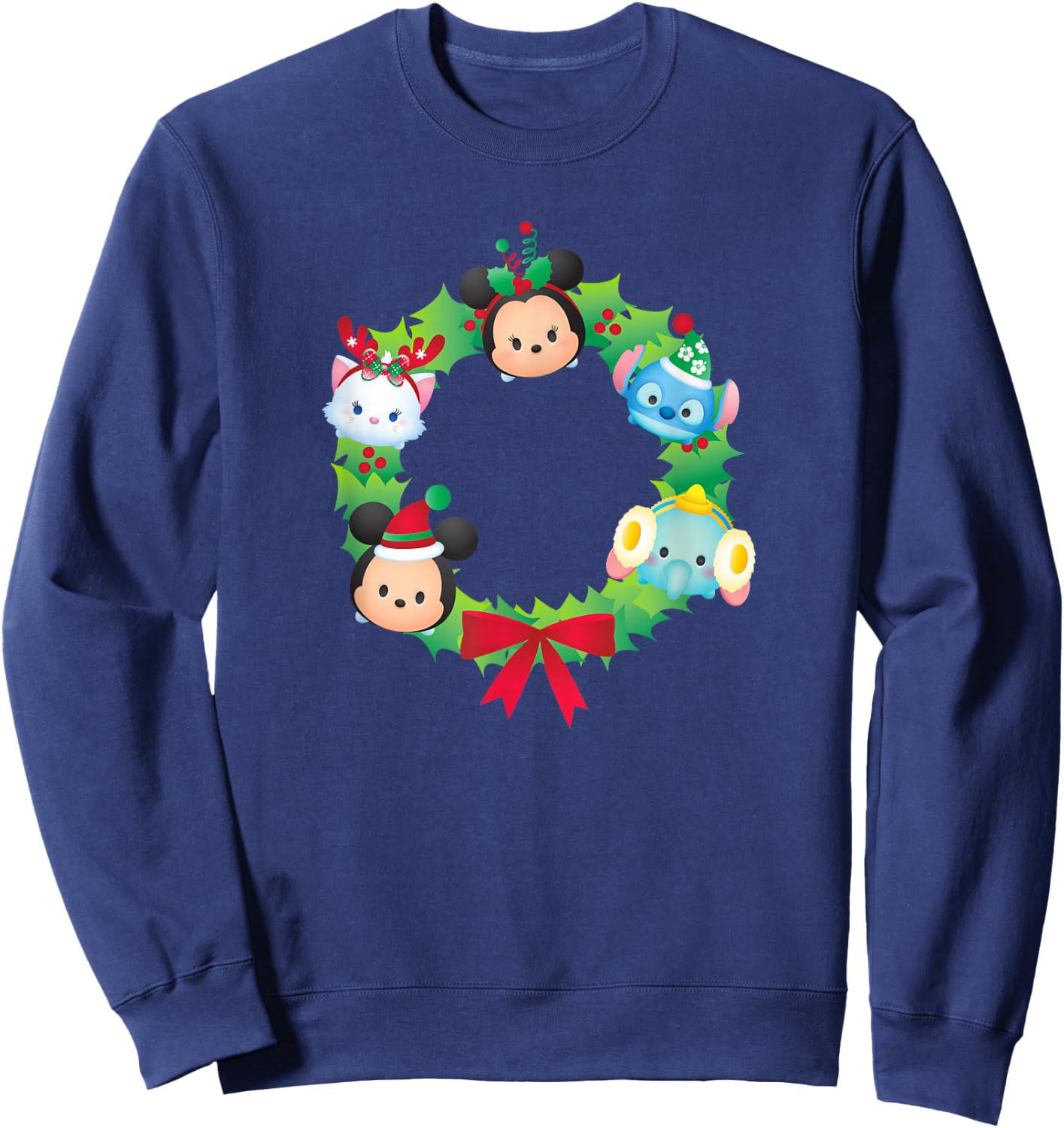 Tsum Tsum - Christmas Wreath Sweatshirt - Sweatshirt | Navy