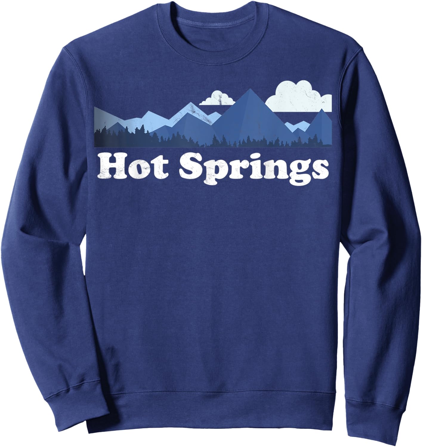 Hot Springs North Carolina Blue Ridge Mountains NC Sweatshirt - Sweatshirt | Navy