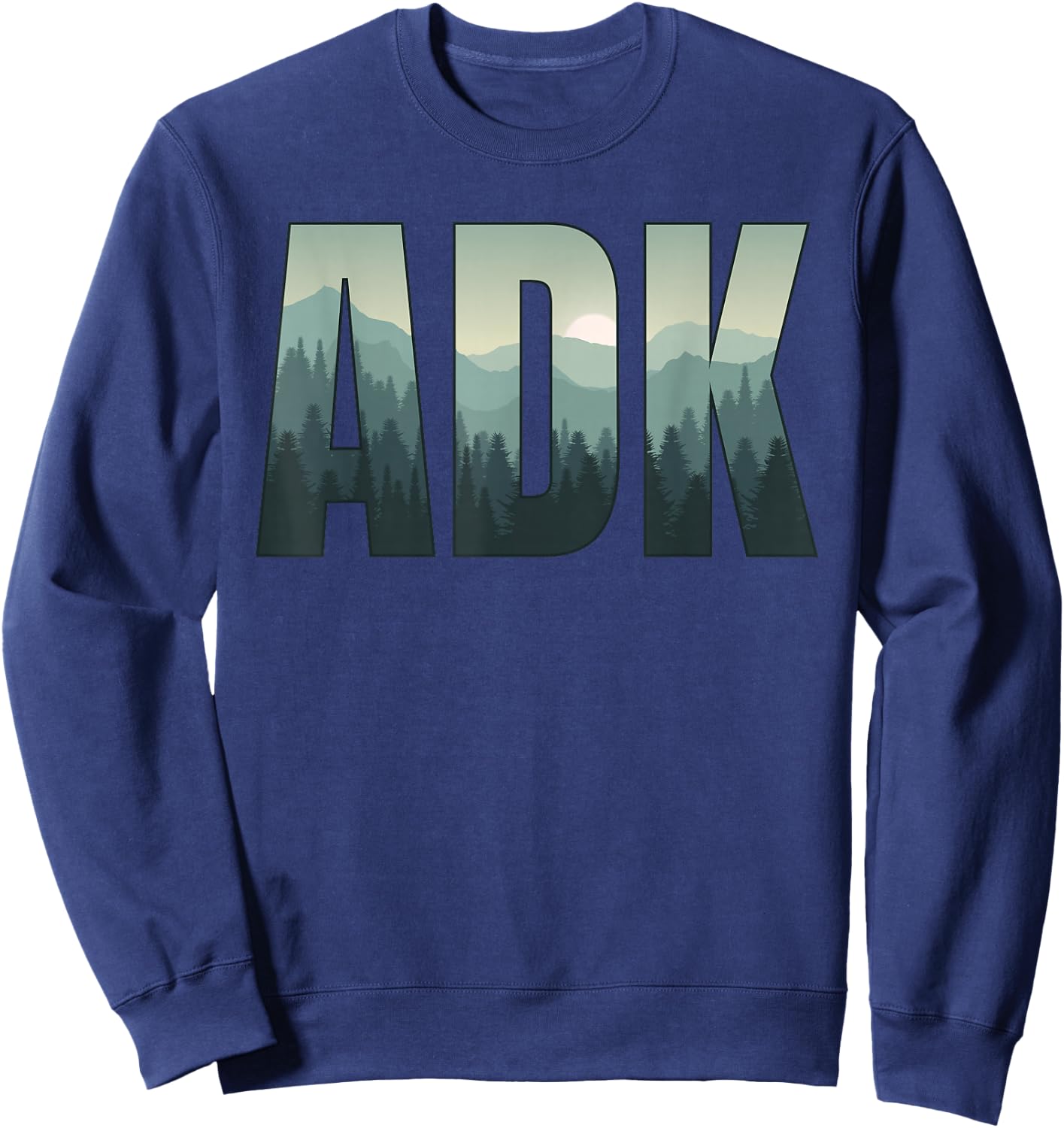 Cool Adirondack Mountains Adirondacks ADK Gift Sweatshirt - Sweatshirt | Navy