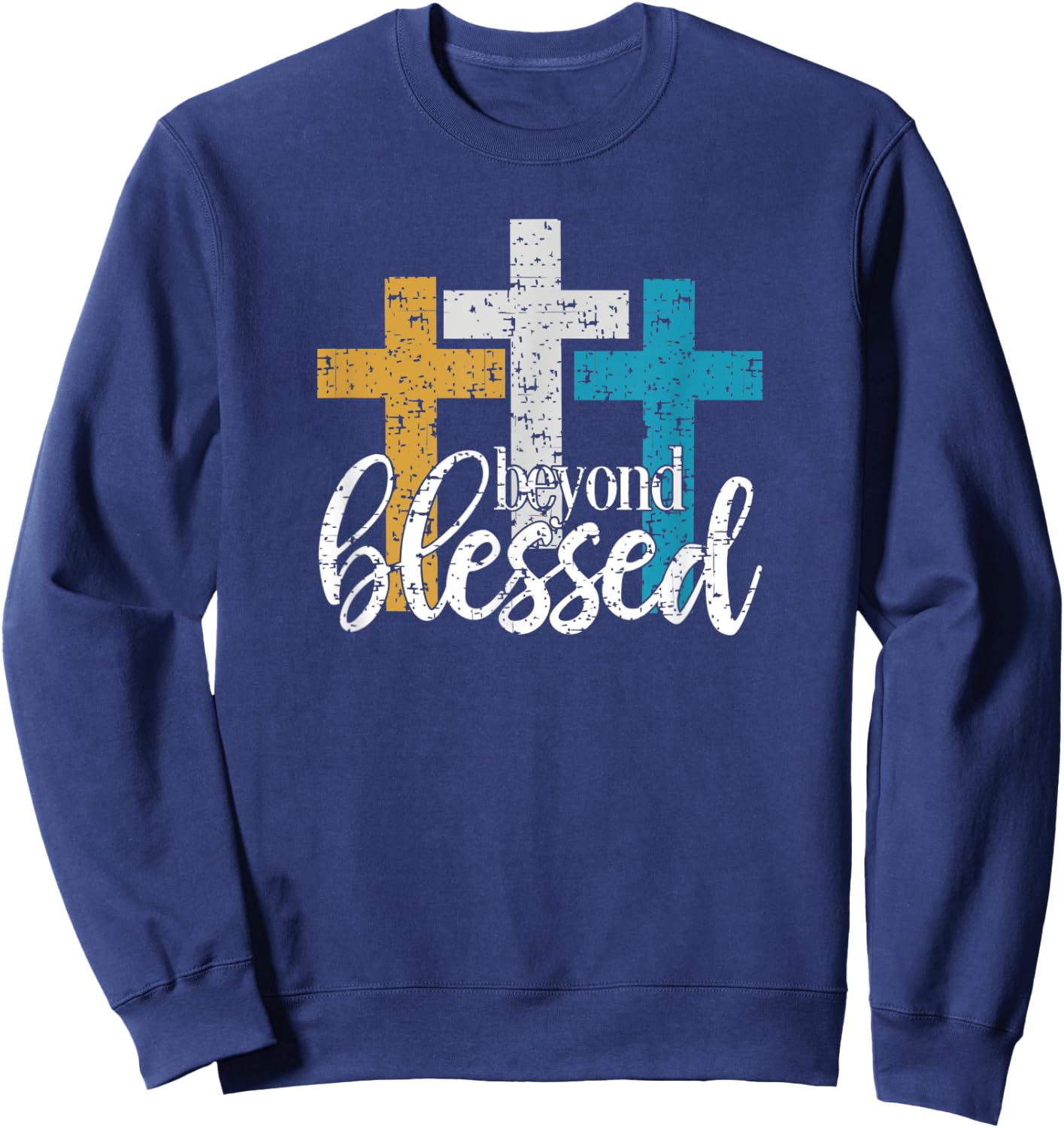 Inspirational Christian Gift those Blessed Great Easter Sweatshirt - Sweatshirt | Navy