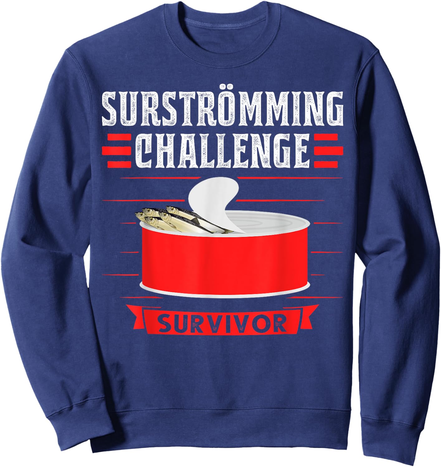 Surströmming Challenge survivor Sweden Sweatshirt - Sweatshirt | Navy