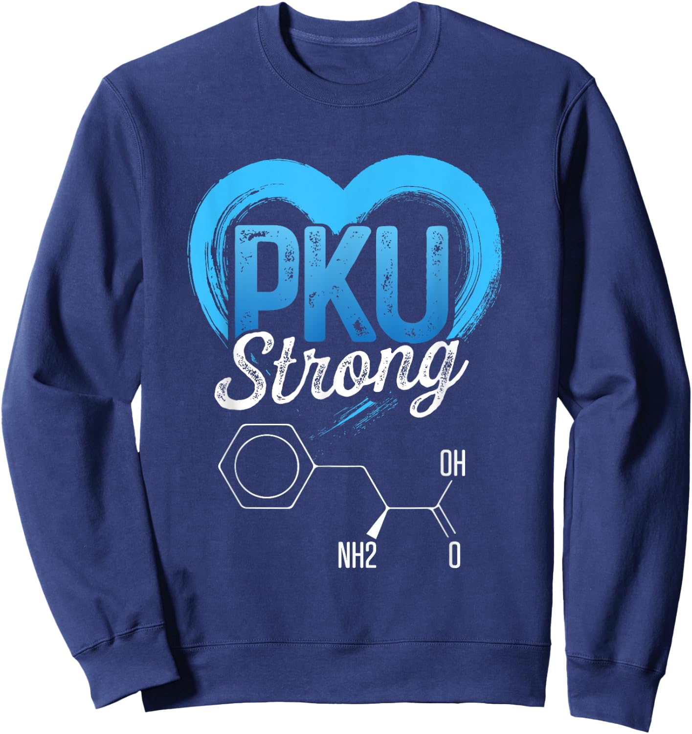 Phenylketonuria PKU Strong Warrior Healing Awareness DA1 Sweatshirt - Sweatshirt | Navy
