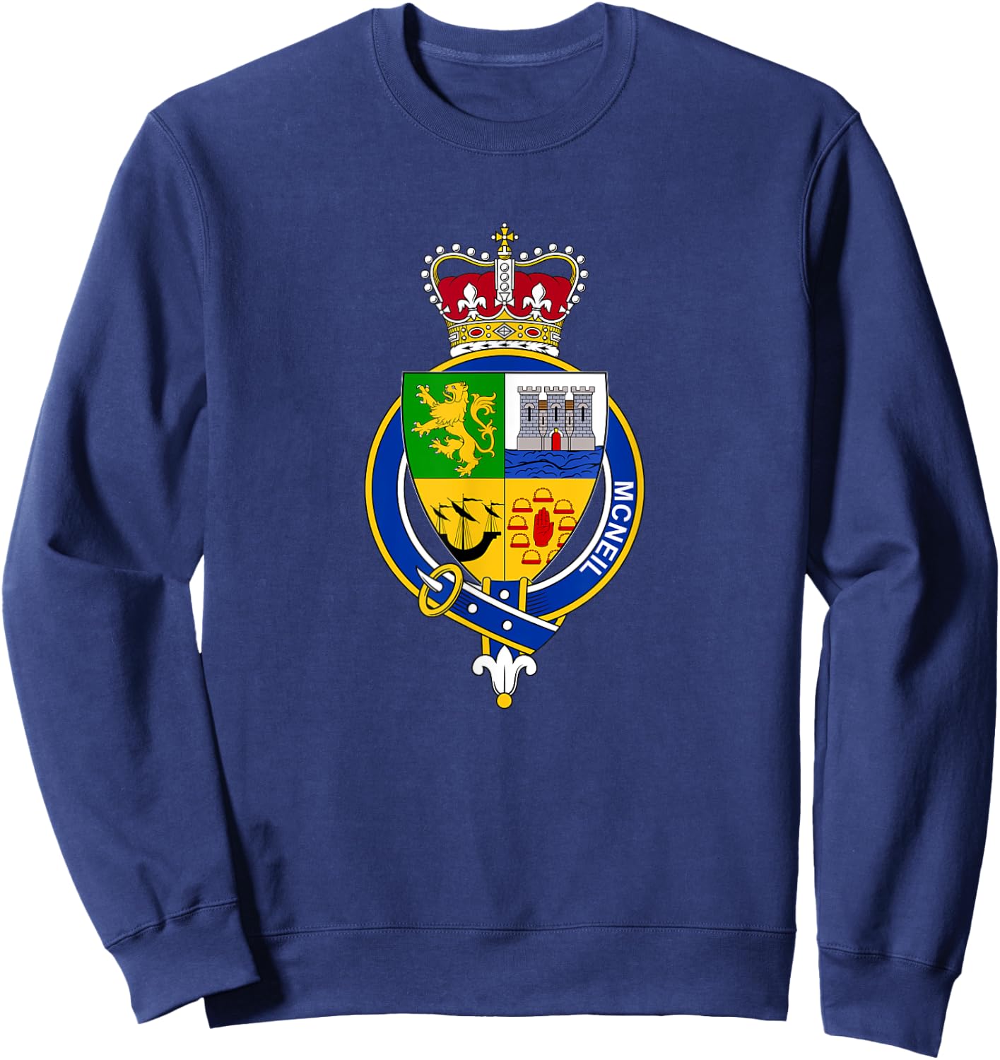 McNeil Coat of Arms - Family Crest Sweatshirt - Sweatshirt | Navy