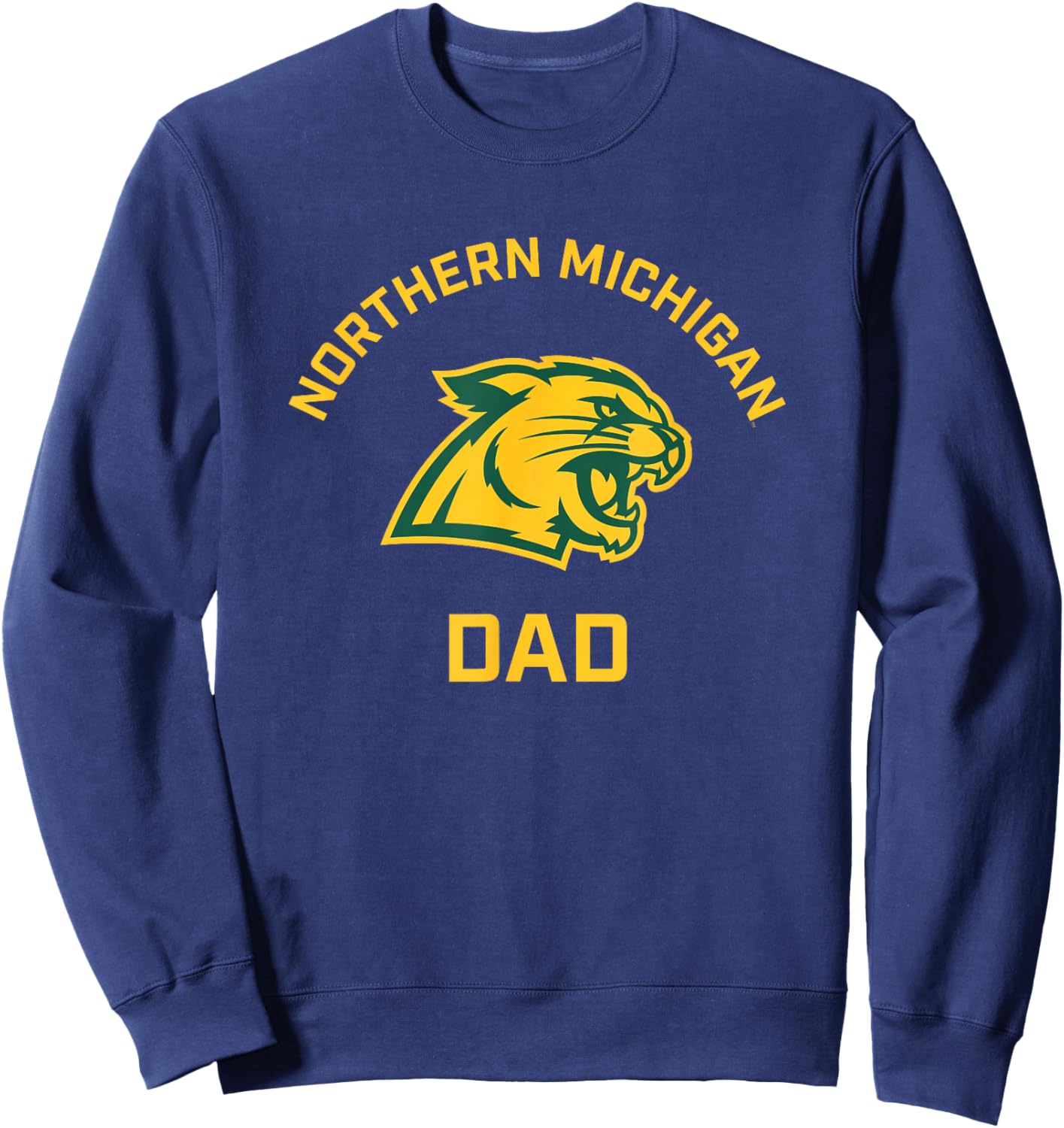 Northern Michigan University NMU Wildcats Arched Dad Sweatshirt - Sweatshirt | Navy