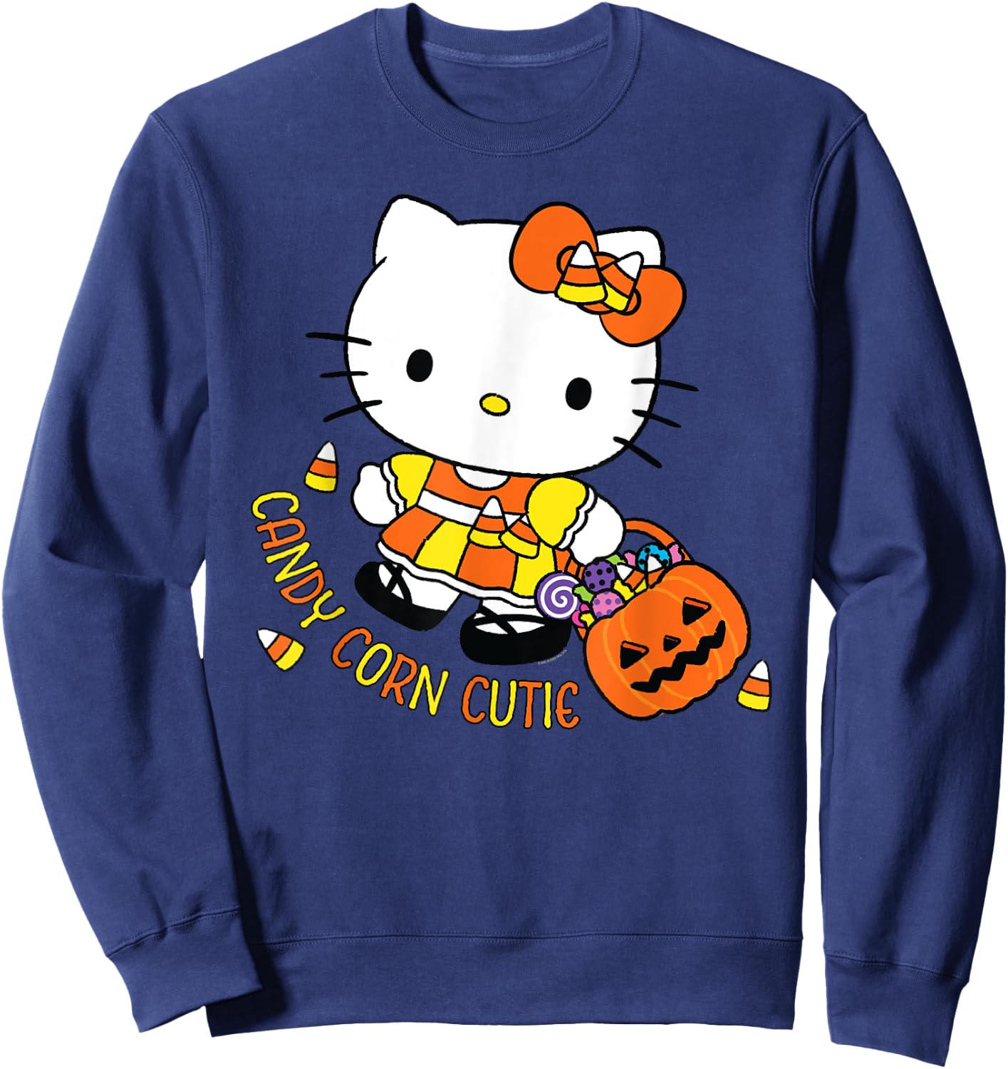 Hello Kitty Candy Corn Cutie Halloween Sweatshirt - Sweatshirt | Navy