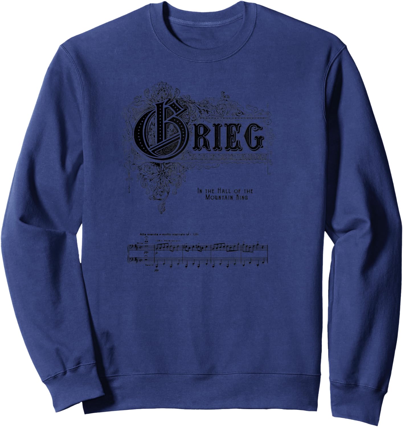 In the Hall of the Mountain King - Edvard Grieg Sweatshirt - Sweatshirt | Navy