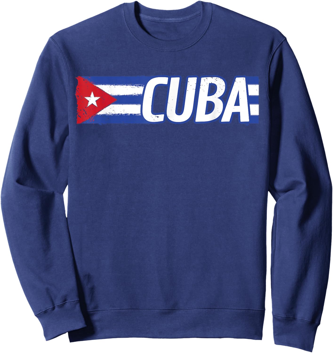 Cuban Flag Shirt Cuban Heritage Month Patriotic Sweatshirt - Sweatshirt | Navy