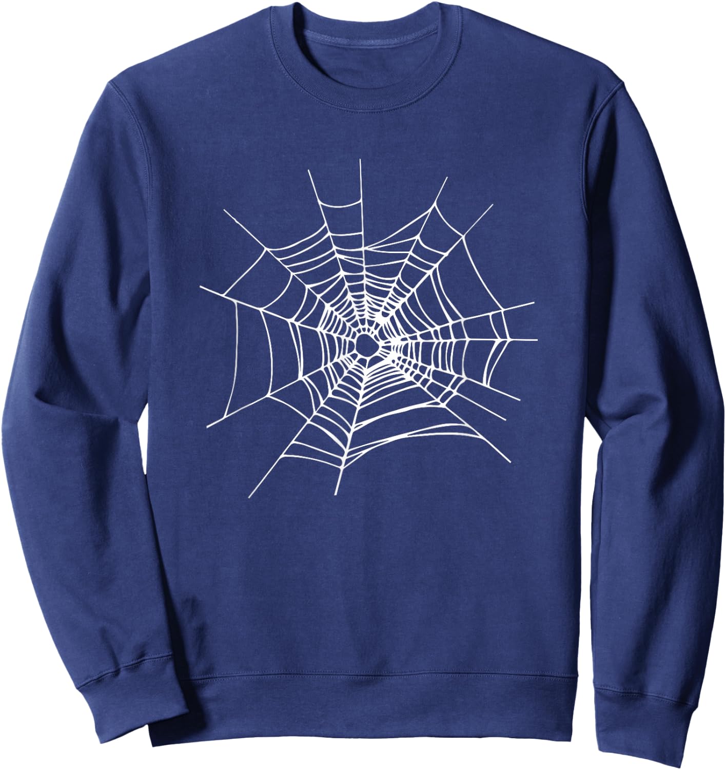 Halloween Spider Web Cobweb Halloween Spiders Sweatshirt - Sweatshirt | Navy