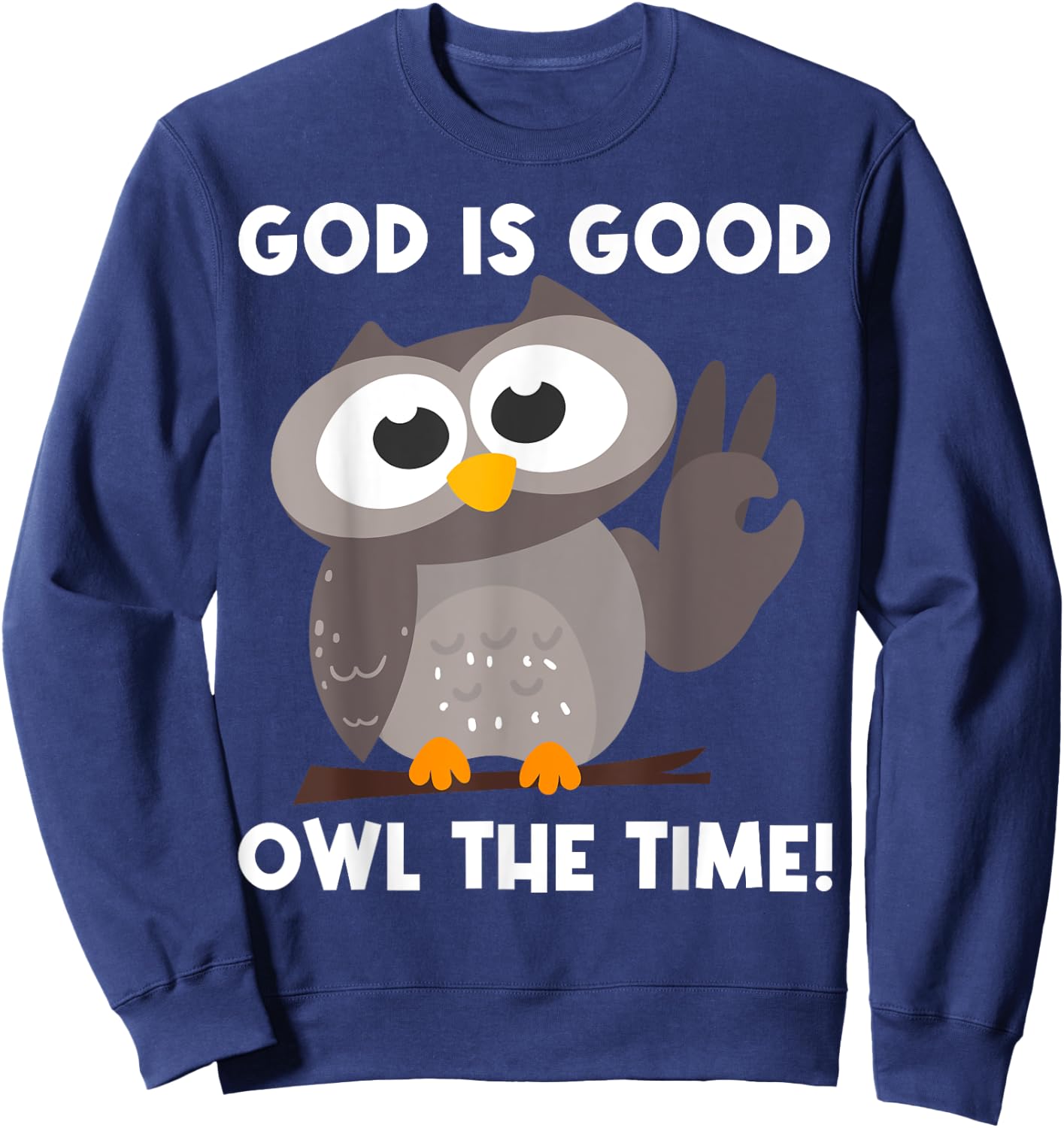 Owl Gift Women Boys Girls Nocturnal Bird Owl Lovers Sweatshirt - Sweatshirt | Navy