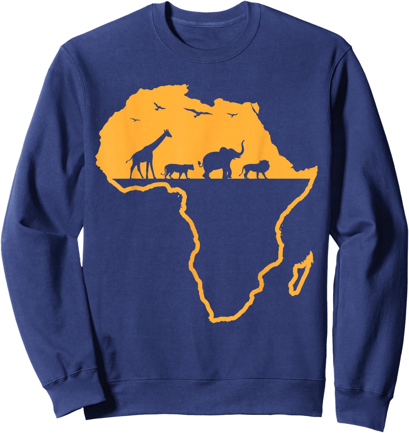 Africa Safari African Wild Animals - Environment National Park Sweatshirt - Sweatshirt | Navy