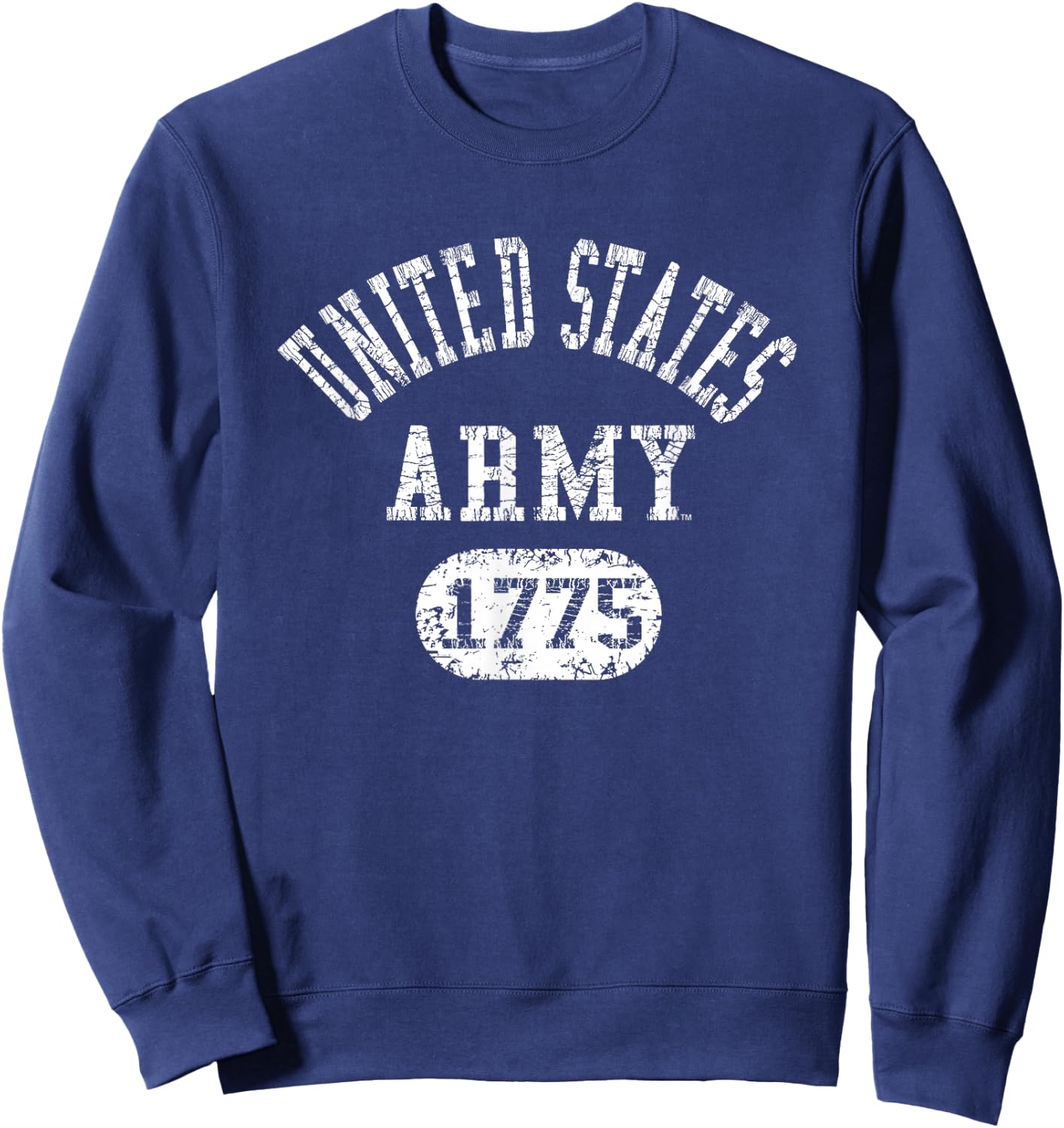 Military Army United States Vintage 1775 Officially Licensed Sweatshirt - Sweatshirt | Navy