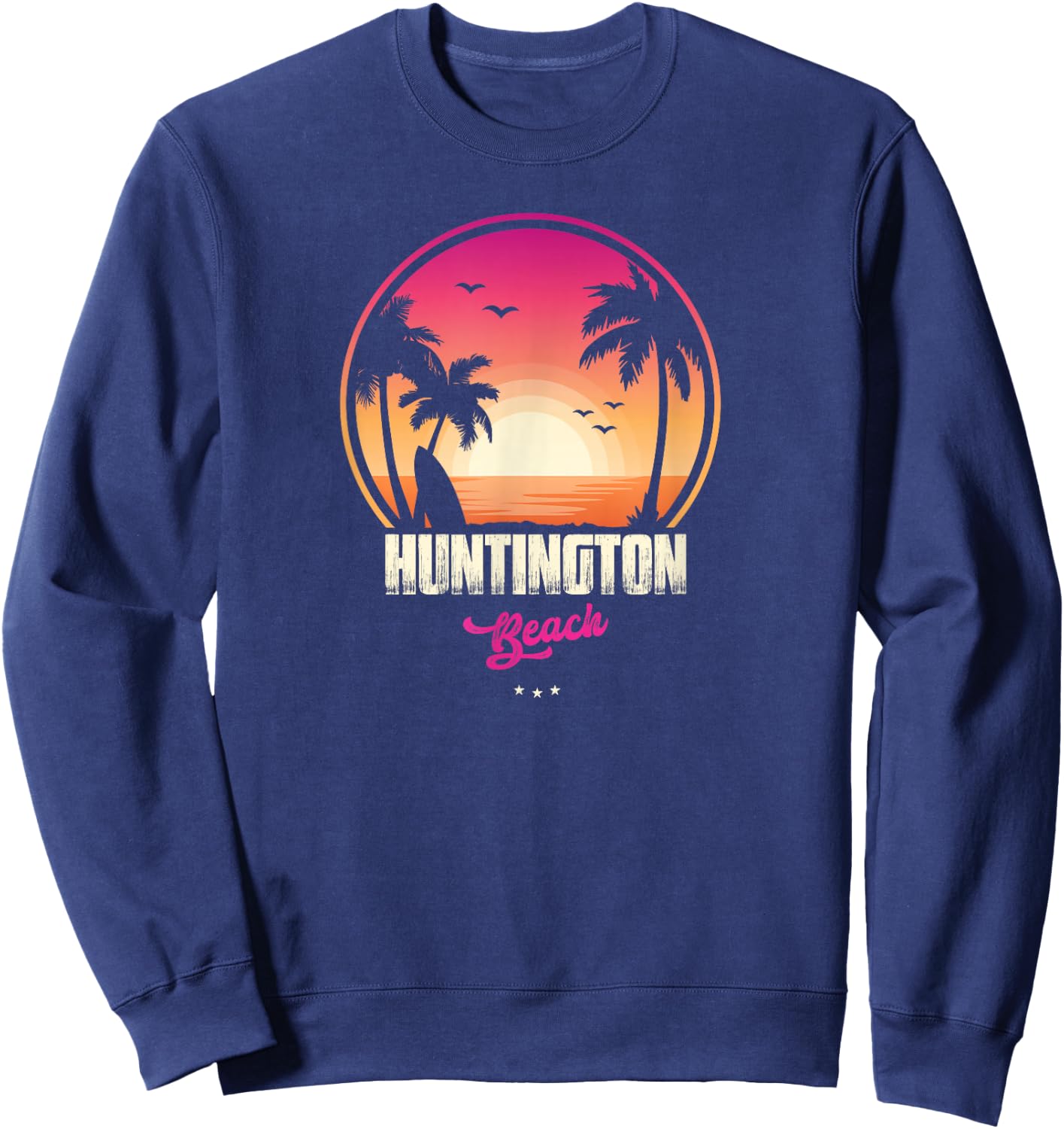 Huntington Souvenir - Beach Reminder Sweatshirt - Sweatshirt | Navy