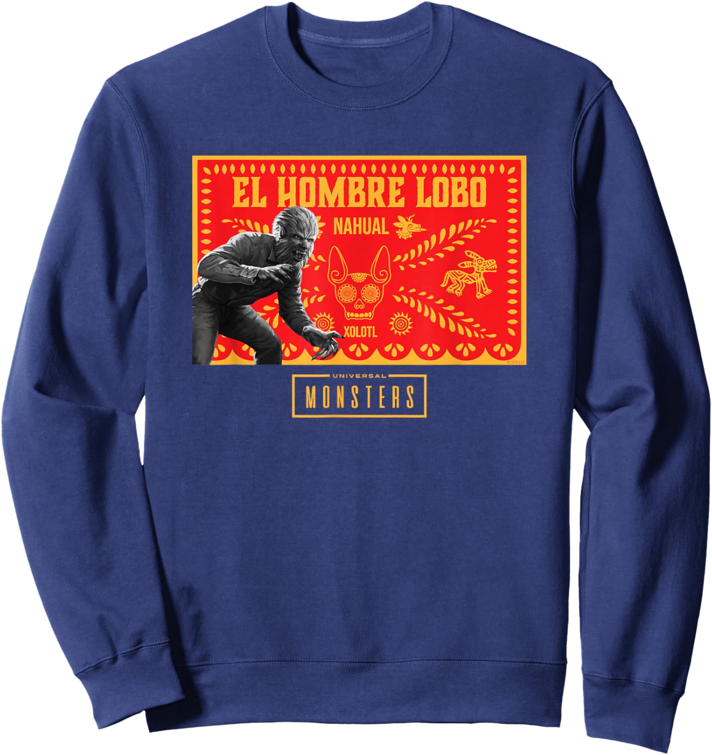 Universal Monsters Wolf Man El Hombre Lobo Sweatshirt - Sweatshirt | Navy