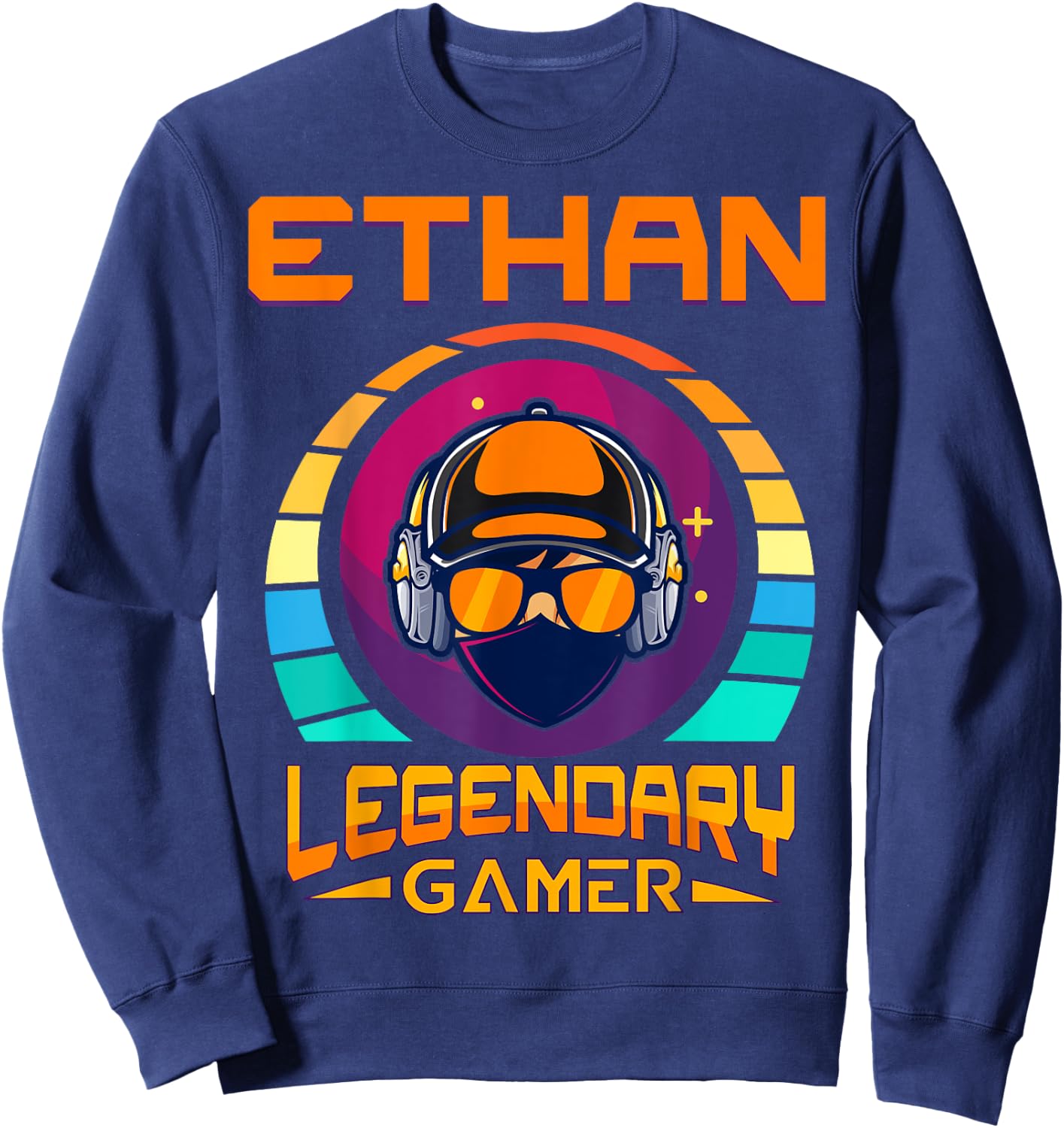 Ethan Legendary Gamer - Personalised Name Gift Sweatshirt - Sweatshirt | Navy