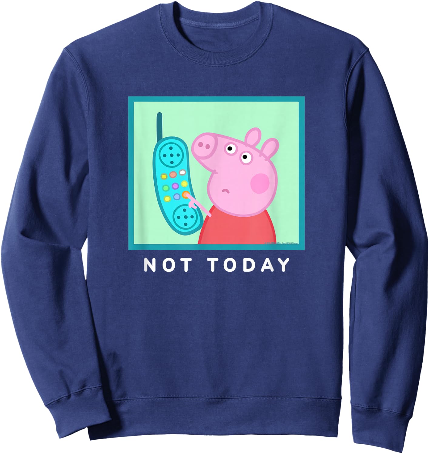 Peppa Pig Not Today Sweatshirt - Sweatshirt | Navy