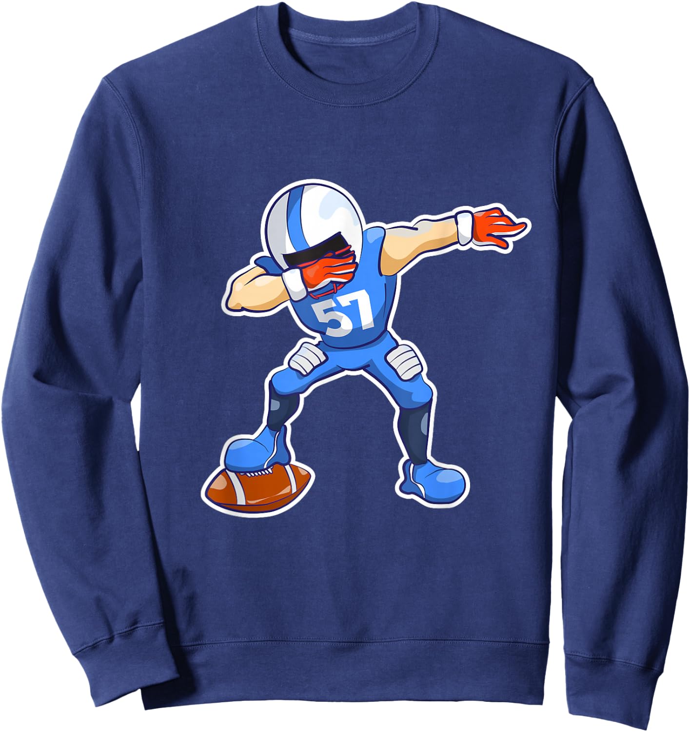 Kids Dabbing Football Dab Dance Funny Boys Gift Sweatshirt - Sweatshirt | Navy