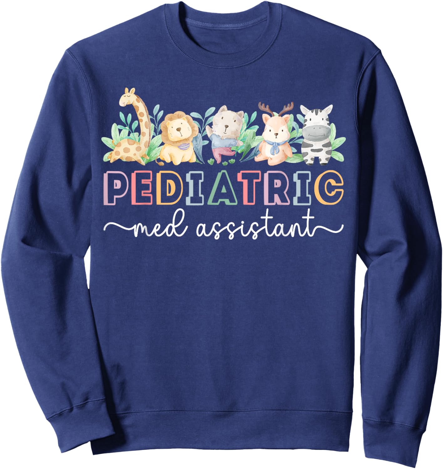 Pediatric Med Assistant Boho Peds Medical Assistant Sweatshirt - Sweatshirt | Navy