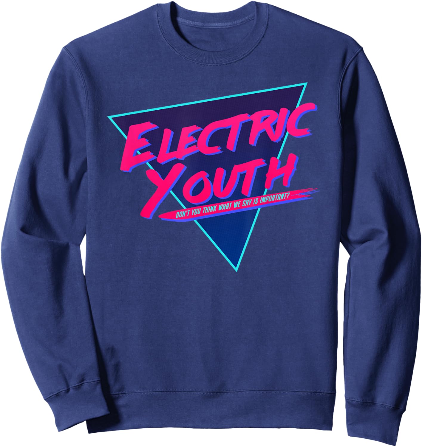 Electric Youth Retro 80s Sweatshirt - Sweatshirt | Navy
