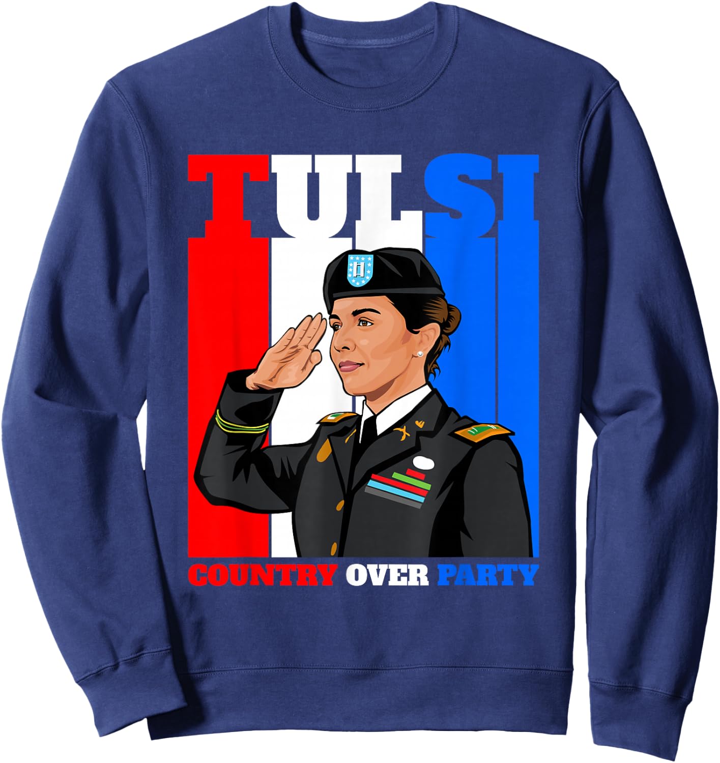 Tulsi Gabbard for First Female President 2028 Sweatshirt - Sweatshirt | Navy