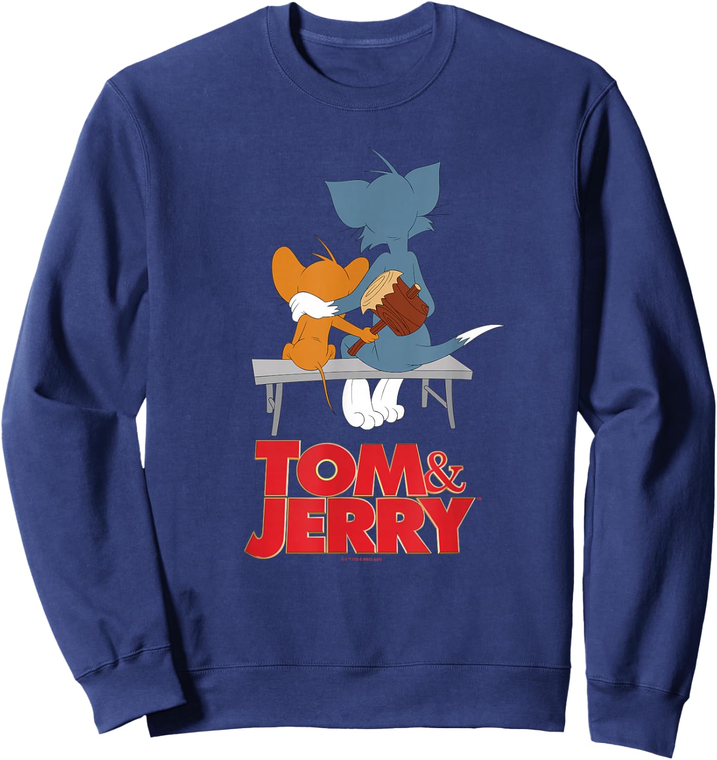 Tom & Jerry Movie Park bench Sweatshirt - Sweatshirt | Navy