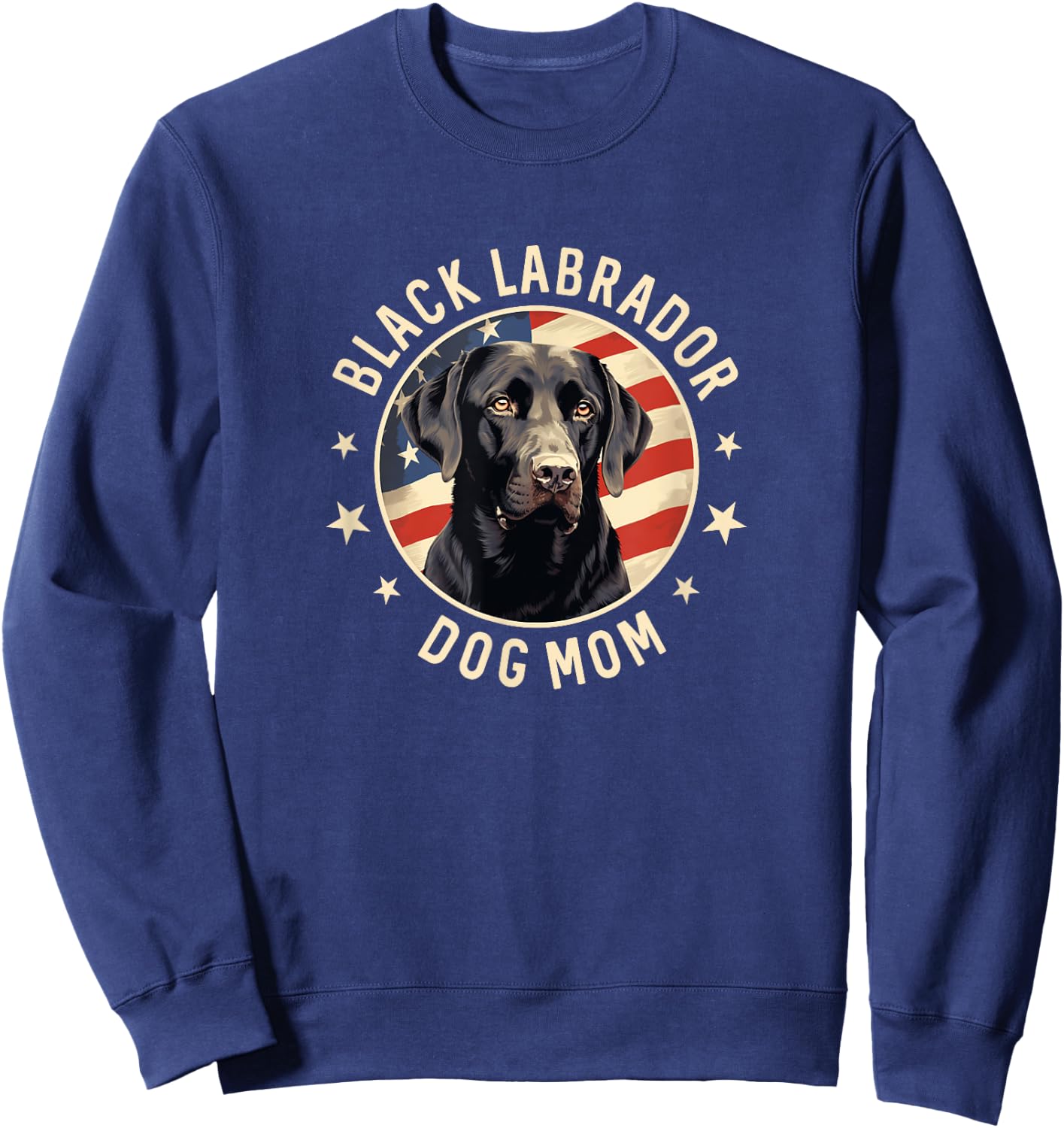 Black Lab Gifts Women, Black Labrador Retriever Dog Mom Sweatshirt - Sweatshirt | Navy