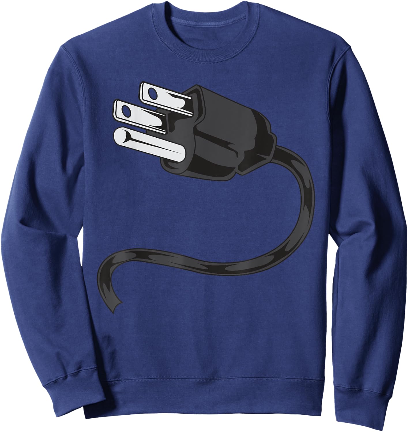 Electrical OUTLET PLUG And Socket Couples Costume Halloween Sweatshirt - Sweatshirt | Navy