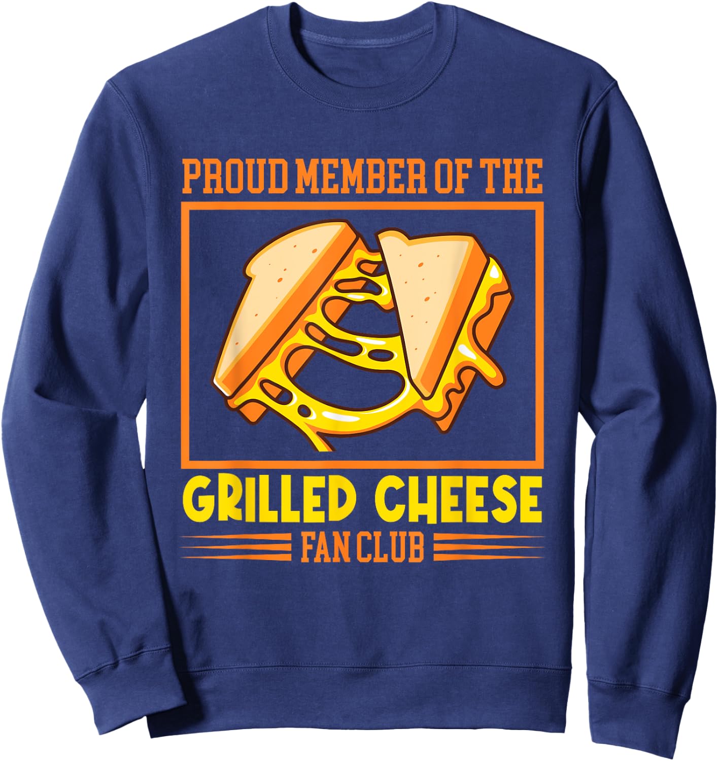 Funny Grilled Cheese Sweatshirt - Sweatshirt | Navy
