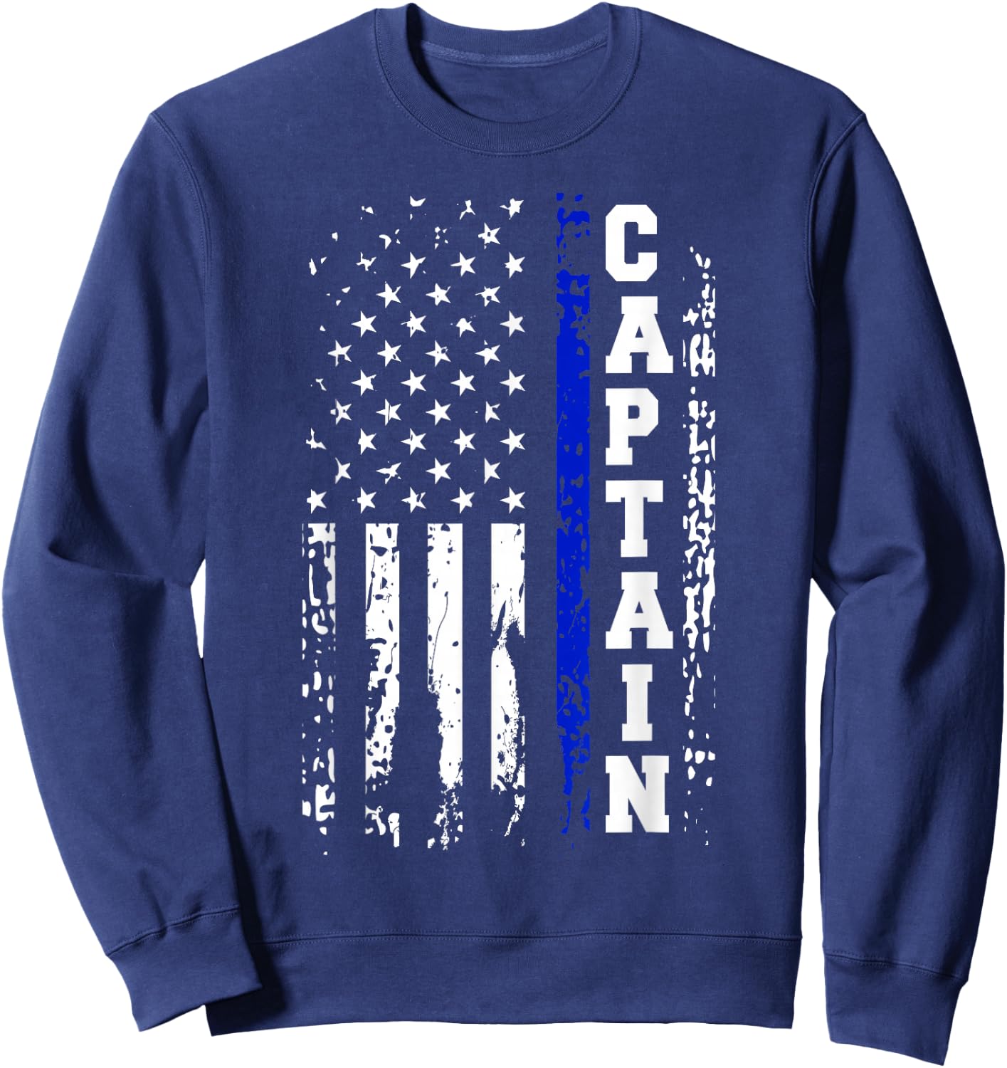 Police Captain Shirt Police Rank Captain Gift Sweatshirt - Sweatshirt | Navy