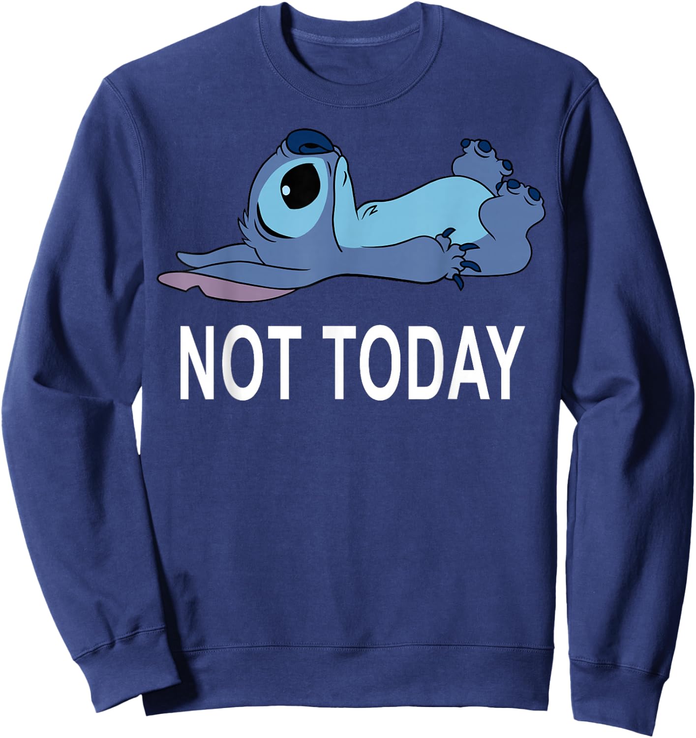 Disney Lilo & Stitch Not Today Stitch Sweatshirt - Sweatshirt | Navy