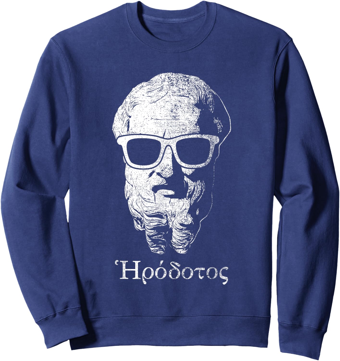 Funny Herodotus Ancient Greek Historian Sweatshirt - Sweatshirt | Navy