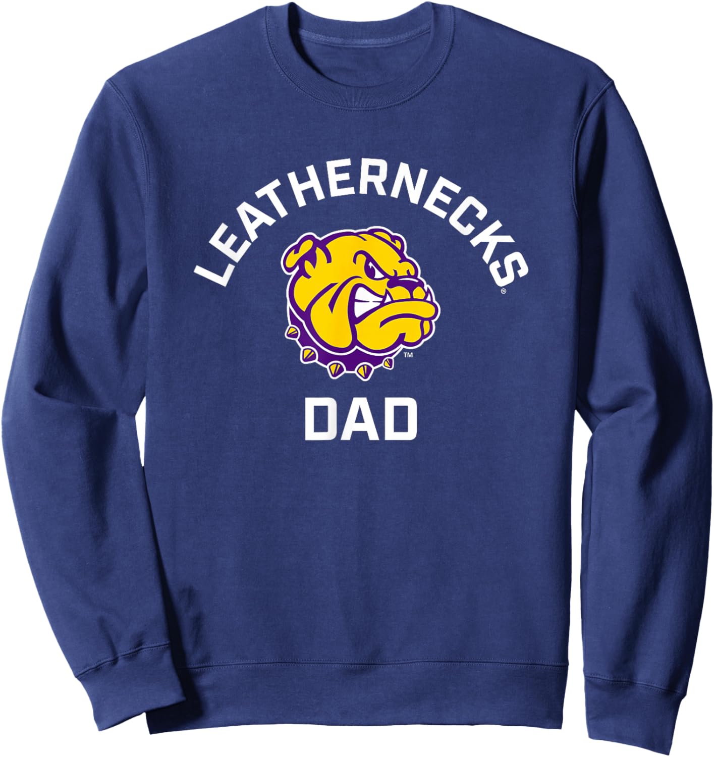 Western Illinois University Leathernecks Arched Dad Sweatshirt - Sweatshirt | Navy