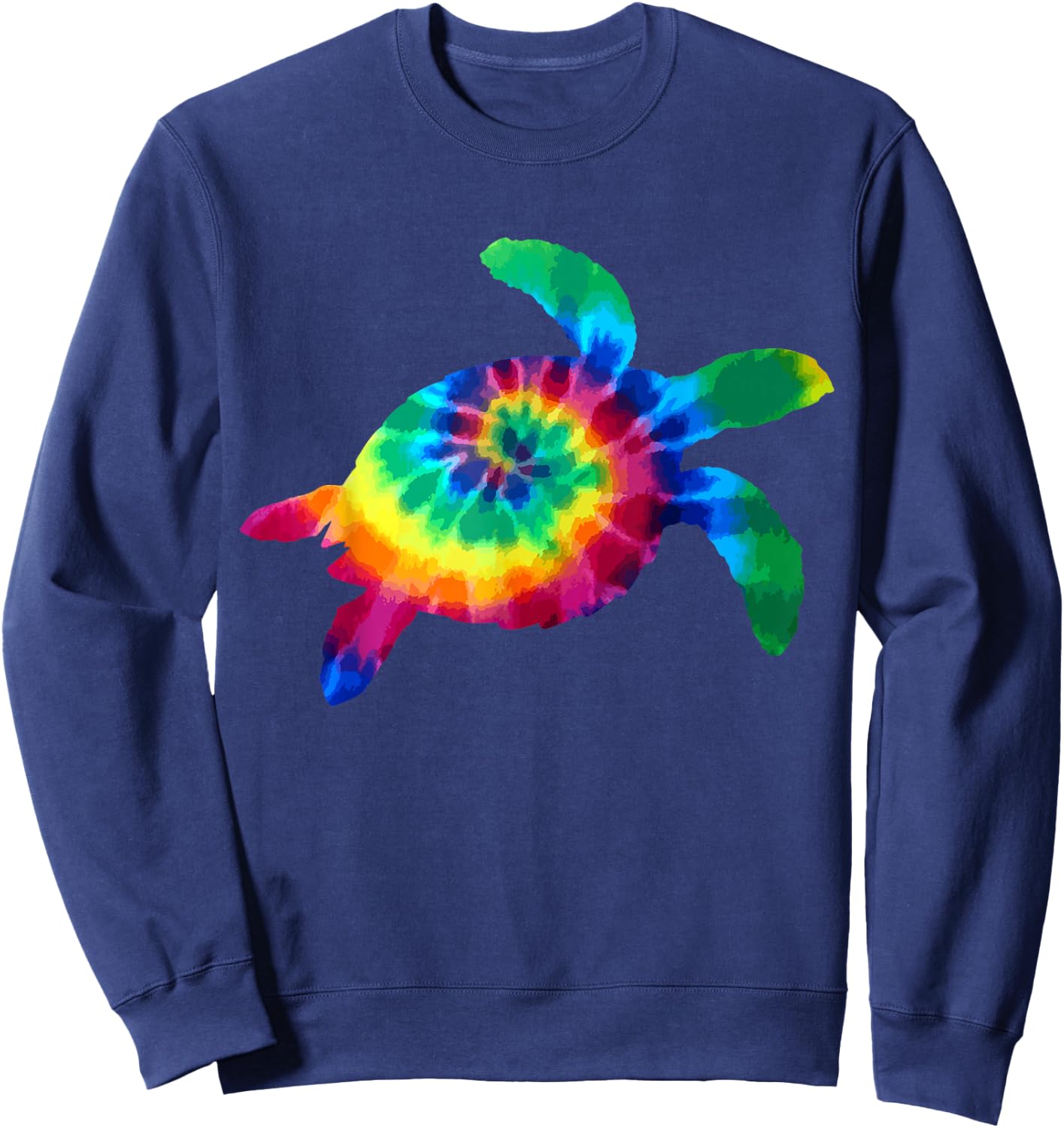 Wir Lieben Schildkrten Tortoise Tie Dye Vintage Diving Diver Sweatshirt - Sweatshirt | Navy