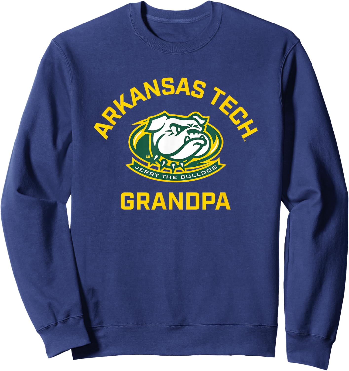 Arkansas Tech University ATU Wonder Boys Arched Grandpa Sweatshirt - Sweatshirt | Navy