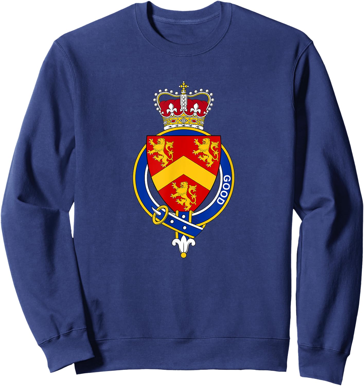 Good Coat of Arms - Family Crest Sweatshirt - Sweatshirt | Navy